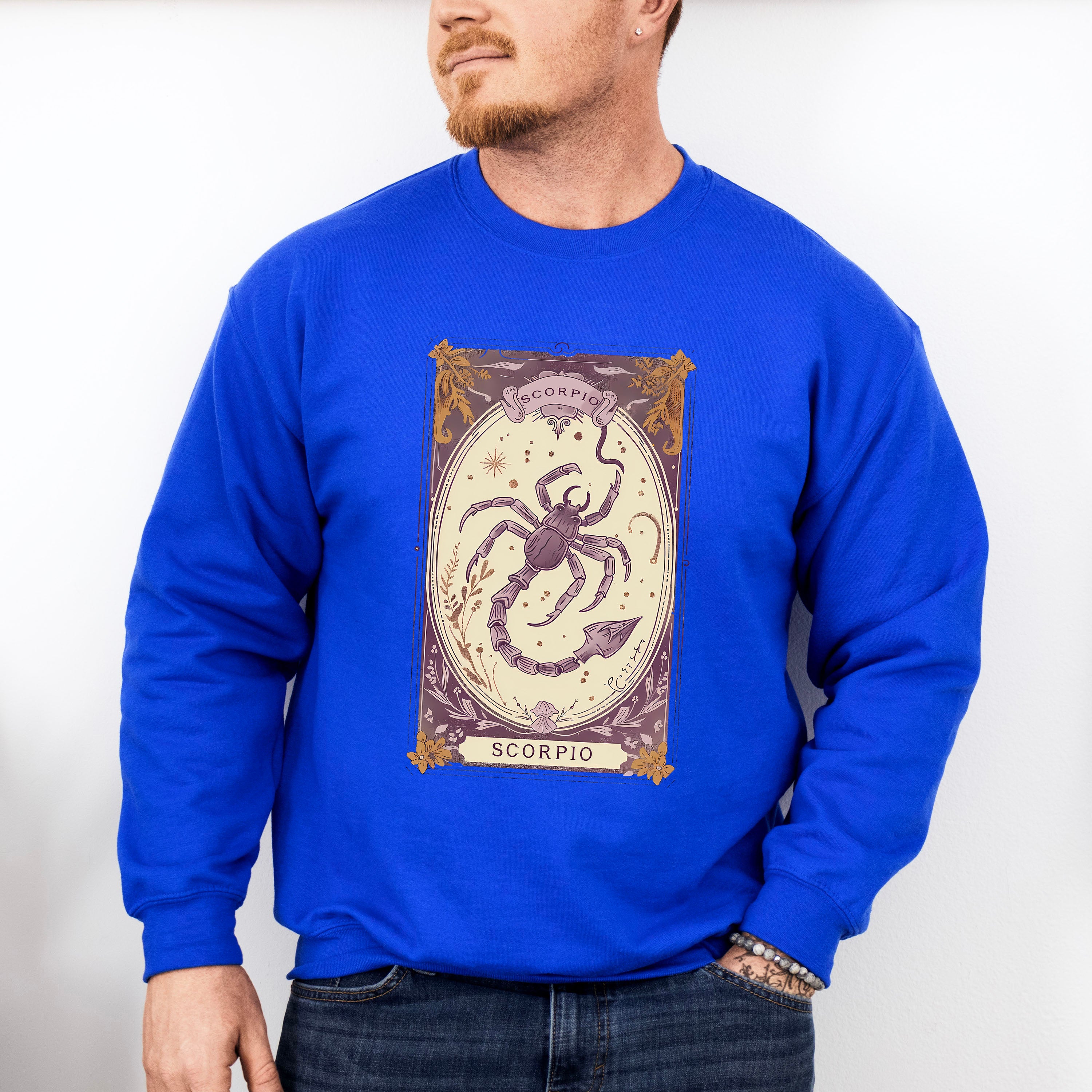 Scorpio Tarot Card - Zodiacs &amp; Horoscopes Unisex Crewneck T-Shirt Sweatshirt Hoodie
