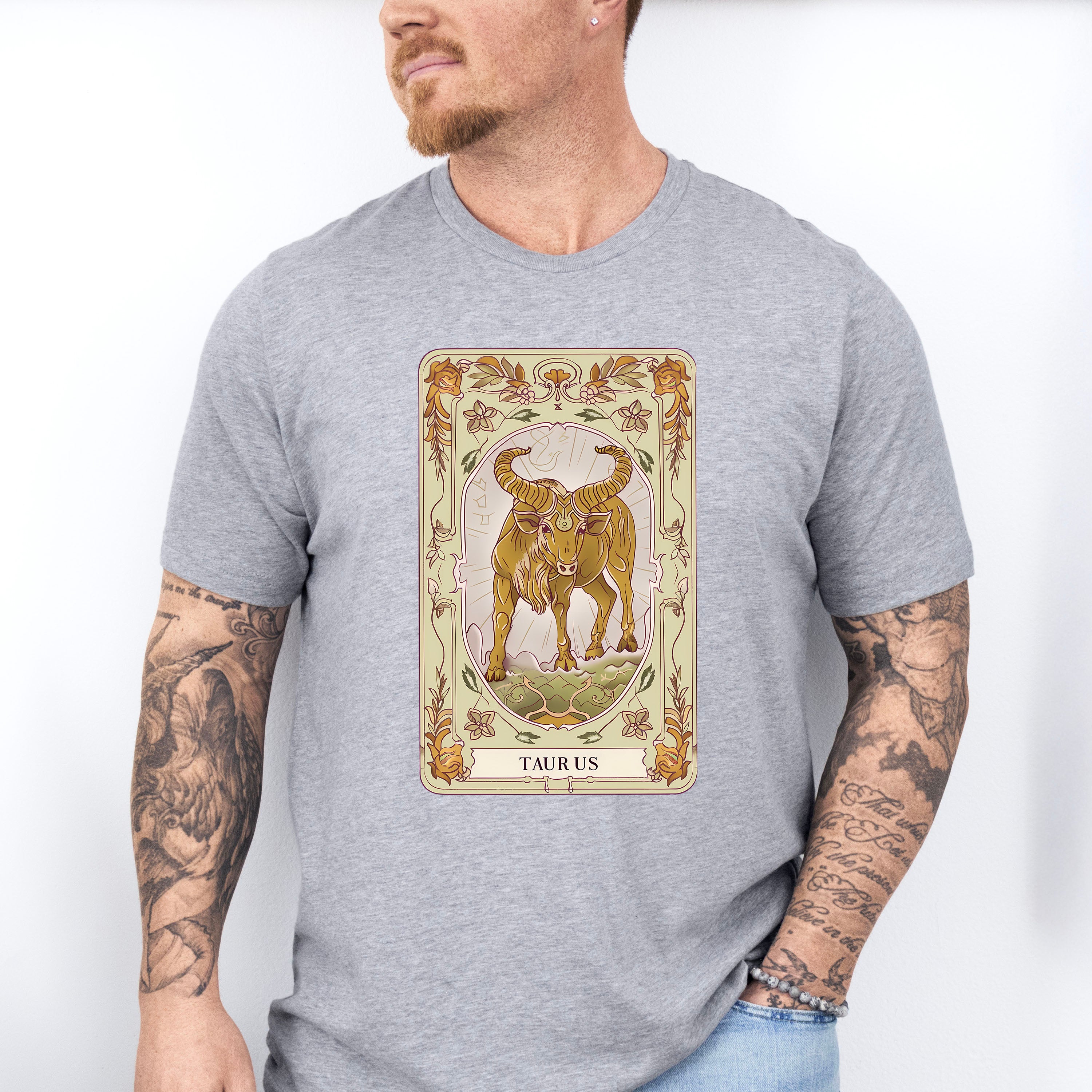 Taurus Tarot Card - Zodiacs &amp; Horoscopes Unisex Crewneck T-Shirt Sweatshirt Hoodie