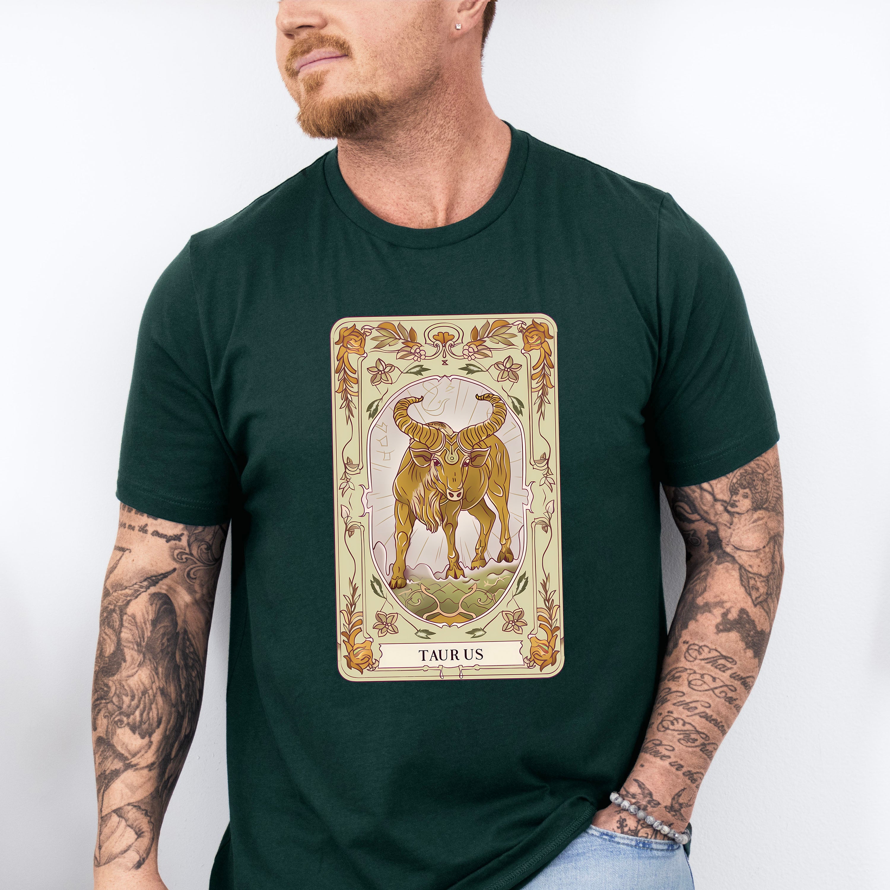 Taurus Tarot Card - Zodiacs &amp; Horoscopes Unisex Crewneck T-Shirt Sweatshirt Hoodie