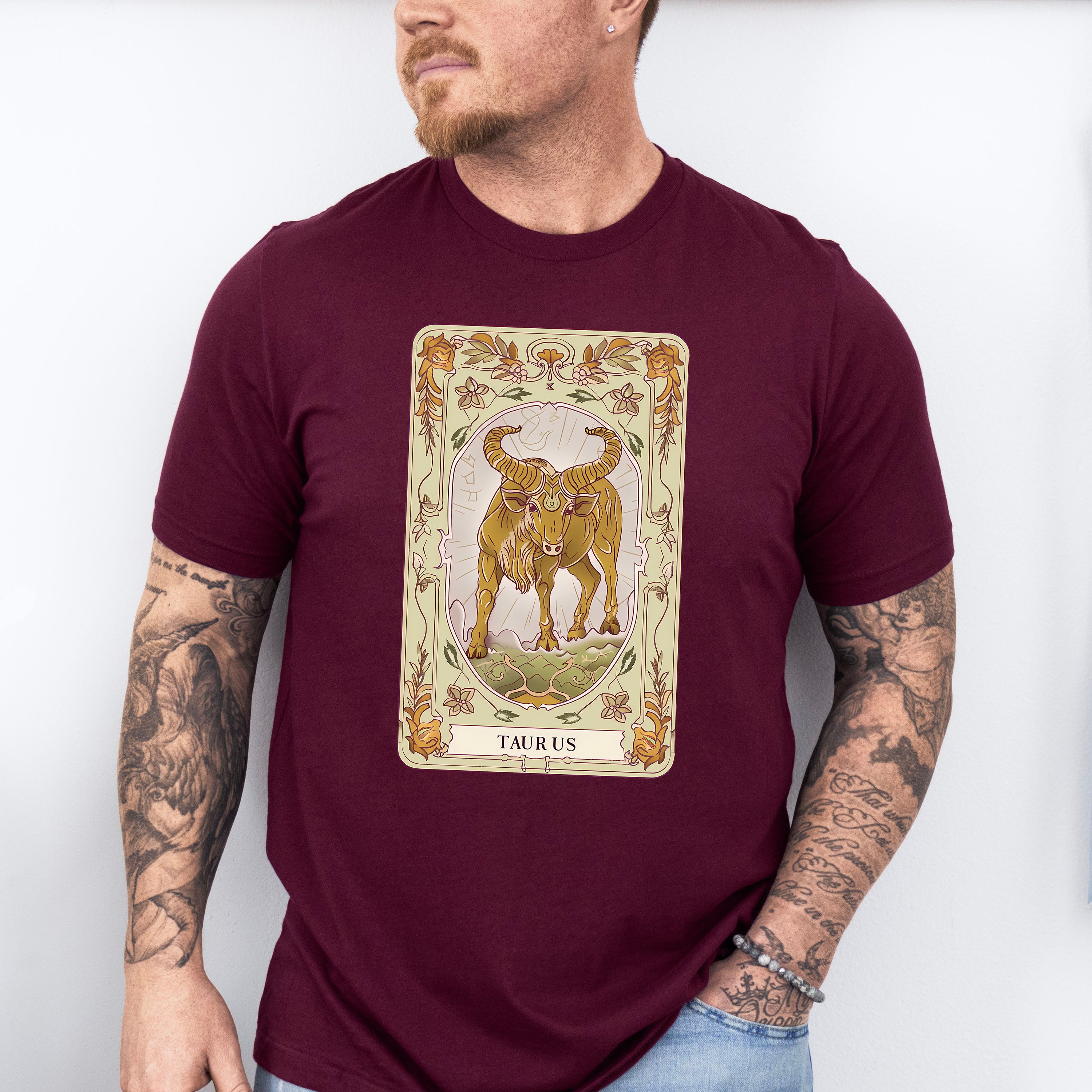 Taurus Tarot Card - Zodiacs &amp; Horoscopes Unisex Crewneck T-Shirt Sweatshirt Hoodie
