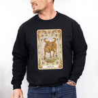 Taurus Tarot Card - Zodiacs & Horoscopes Unisex Crewneck T-Shirt Sweatshirt Hoodie