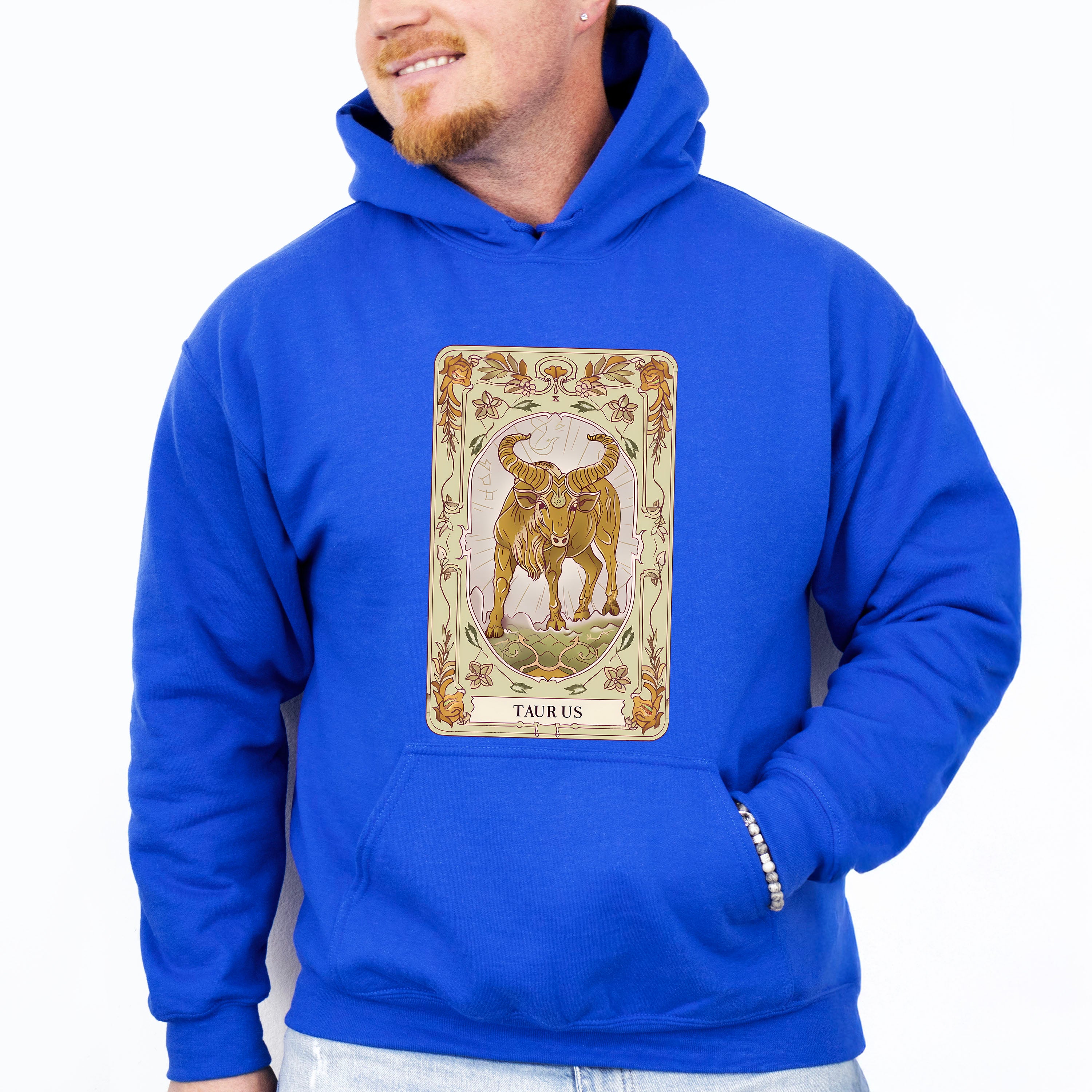 Taurus Tarot Card - Zodiacs &amp; Horoscopes Unisex Crewneck T-Shirt Sweatshirt Hoodie