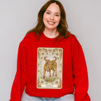 Taurus Tarot Card - Zodiacs & Horoscopes Unisex Crewneck T-Shirt Sweatshirt Hoodie