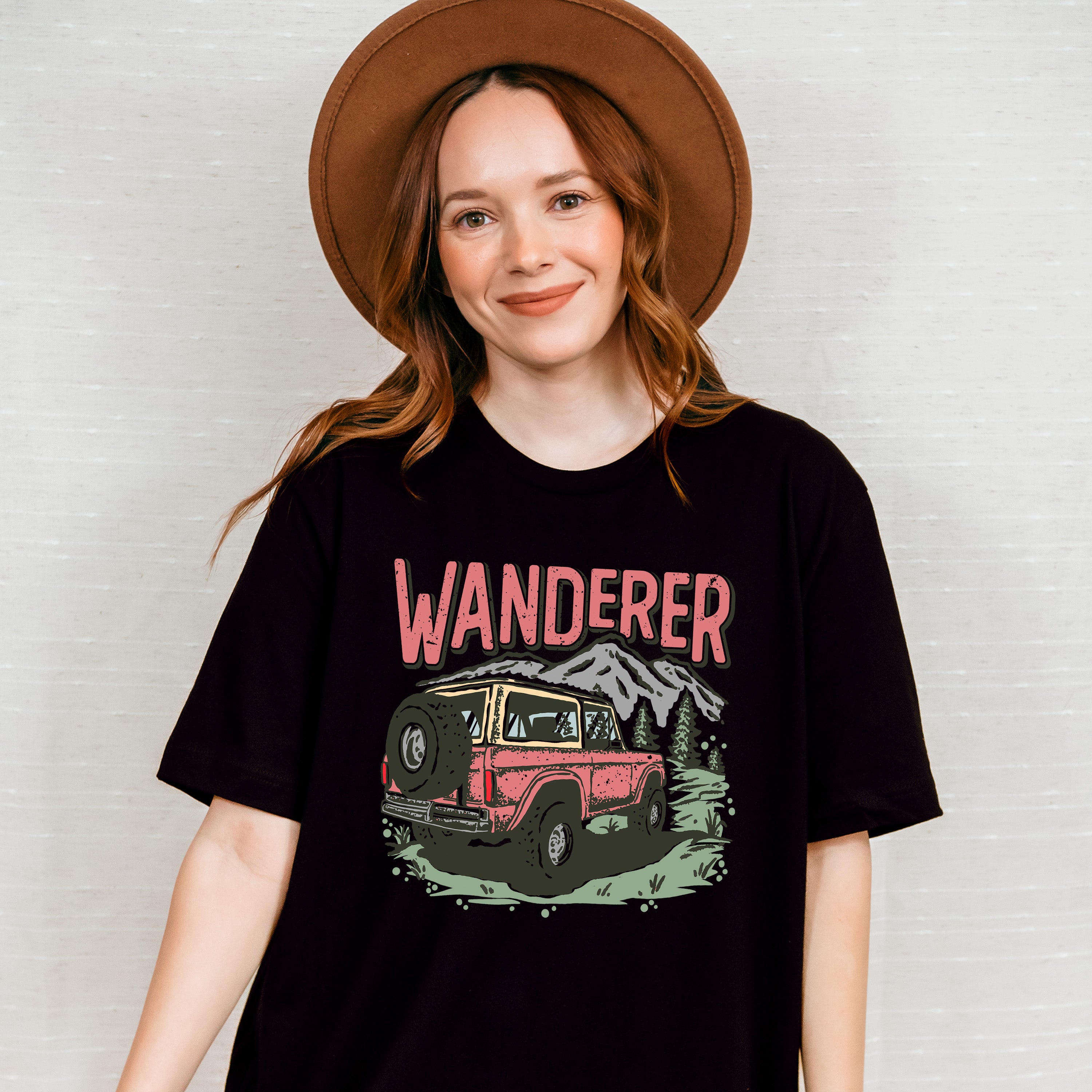 Wanderer Car Design - Outdoor Unisex Crewneck T-Shirt Sweatshirt Hoodie