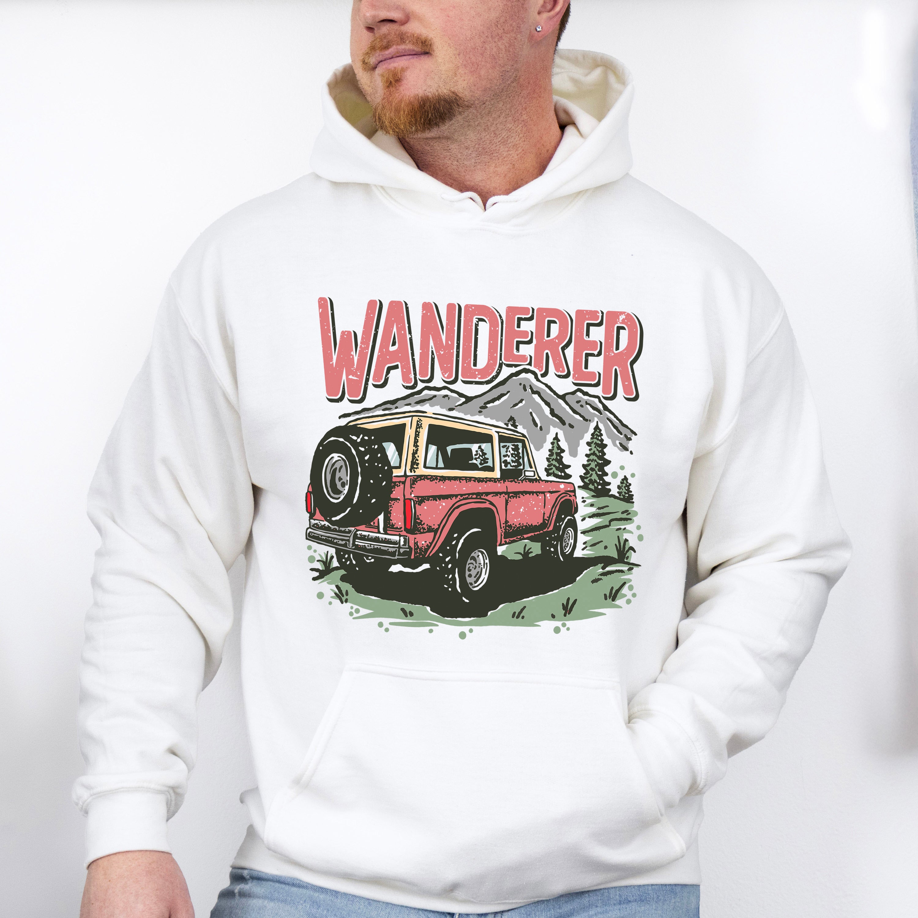 Wanderer Car Design - Outdoor Unisex Crewneck T-Shirt Sweatshirt Hoodie