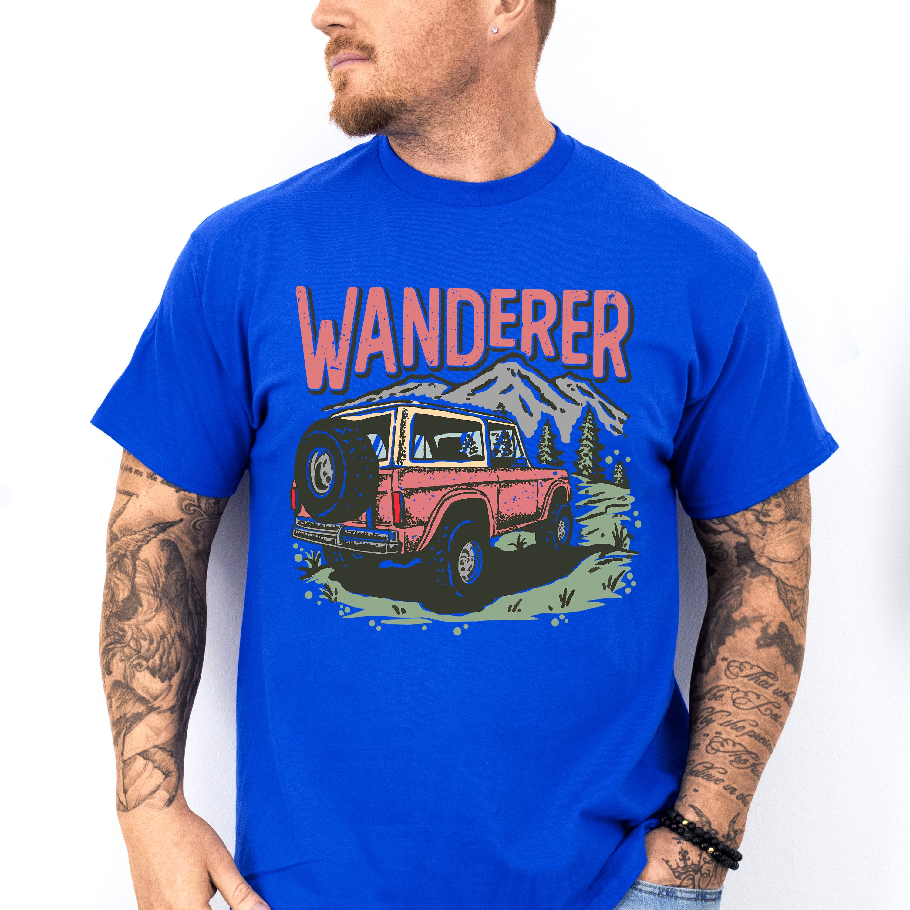 Wanderer Car Design - Outdoor Unisex Crewneck T-Shirt Sweatshirt Hoodie