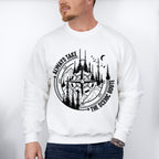 Always Take The Scenic Route Design - Outdoor Unisex Crewneck T-Shirt Sweatshirt Hoodie