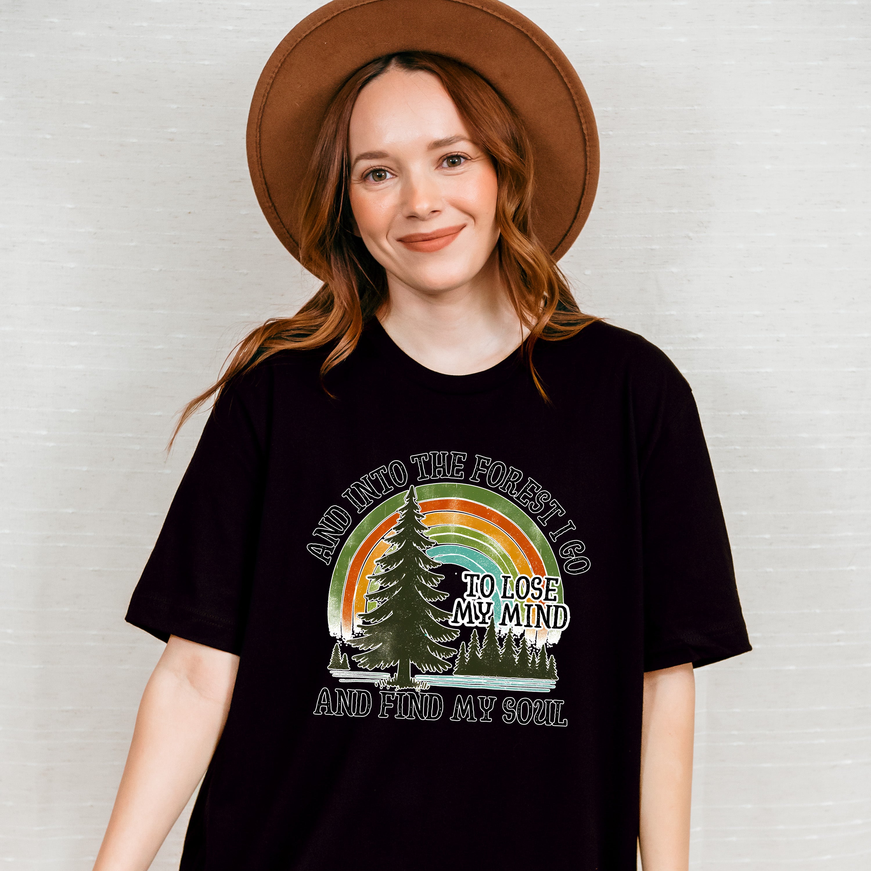 And Into The Forest I Go And Find My Soul Design - Outdoor Unisex Crewneck T-Shirt Sweatshirt Hoodie