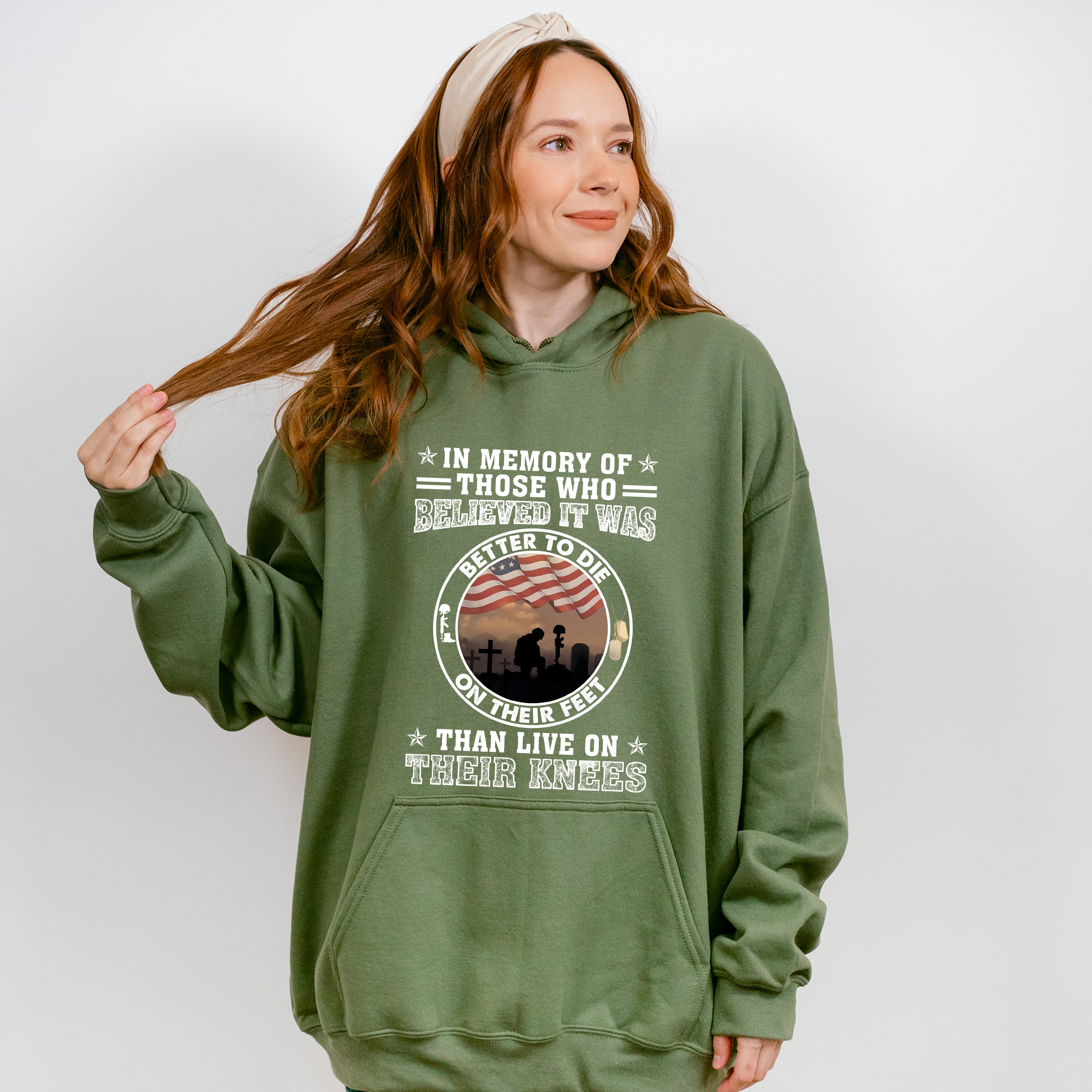 Better To Die On Their Feet - Military Unisex Crewneck T-Shirt Sweatshirt Hoodie