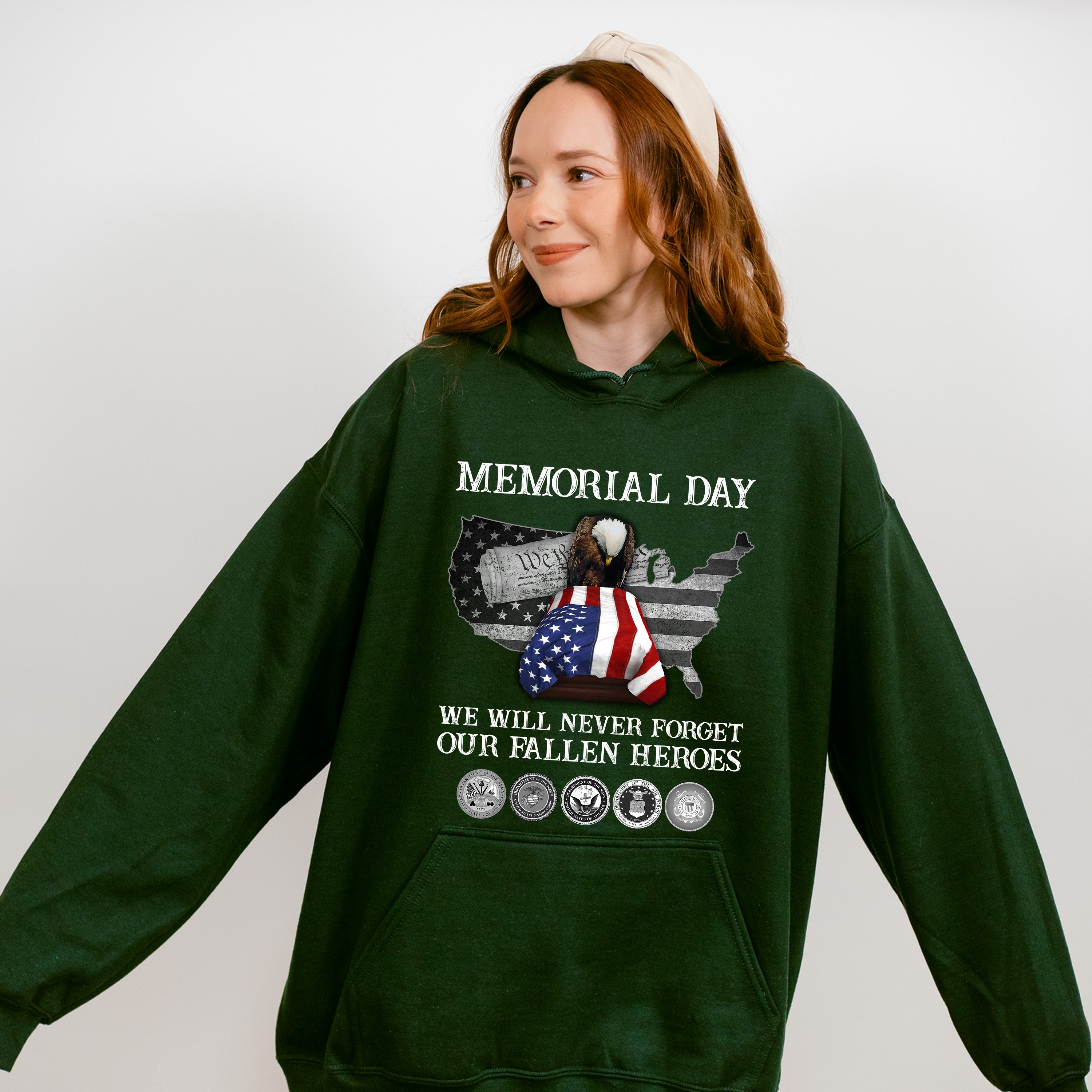 Memorial Day - Military Unisex Crewneck T-Shirt Sweatshirt Hoodie