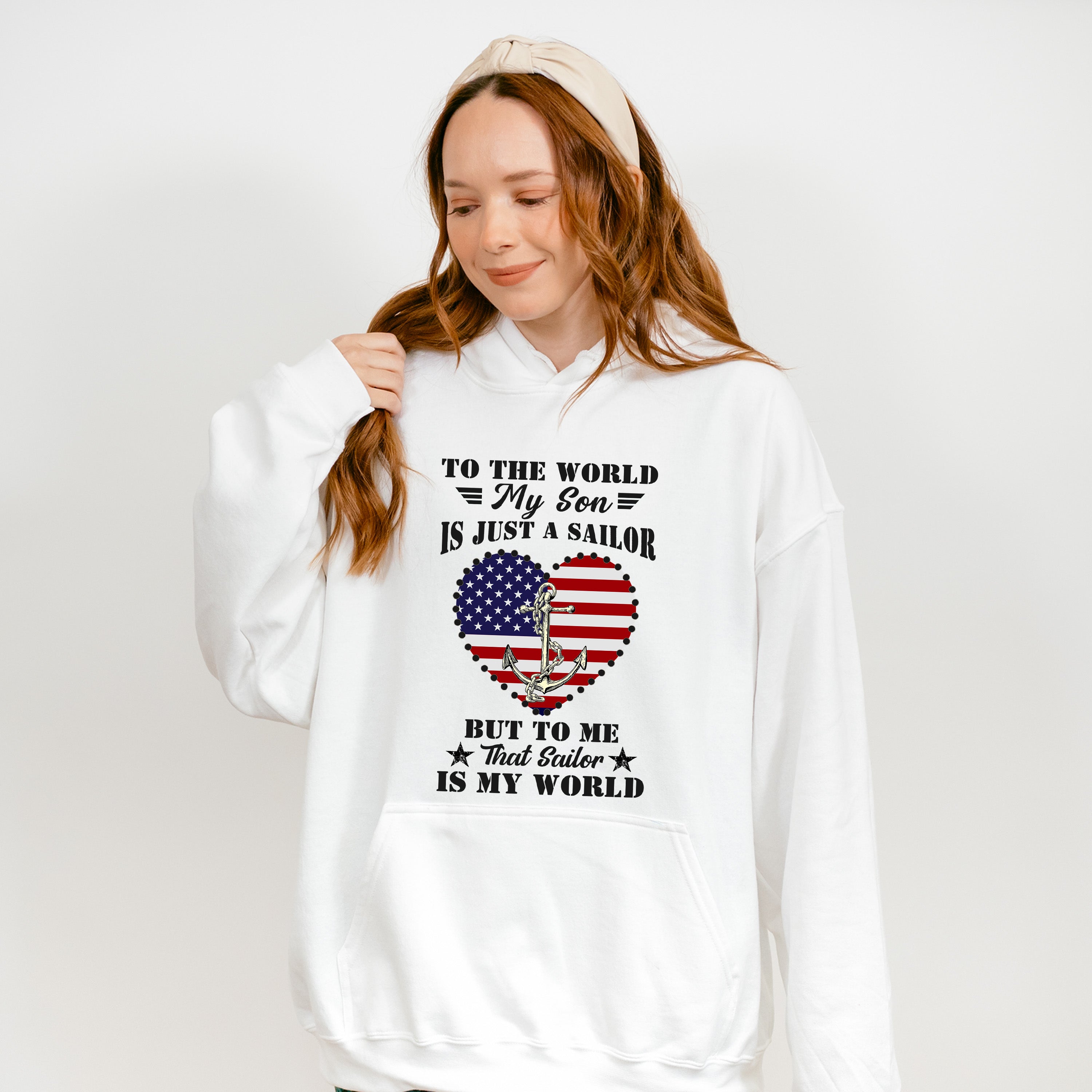 That Sailor Is My World - Military Unisex Crewneck T-Shirt Sweatshirt Hoodie
