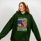 I'm A Grandpa And An Airborne Veteran Nothing Scares Me - Military Unisex Crewneck T-Shirt Sweatshirt Hoodie