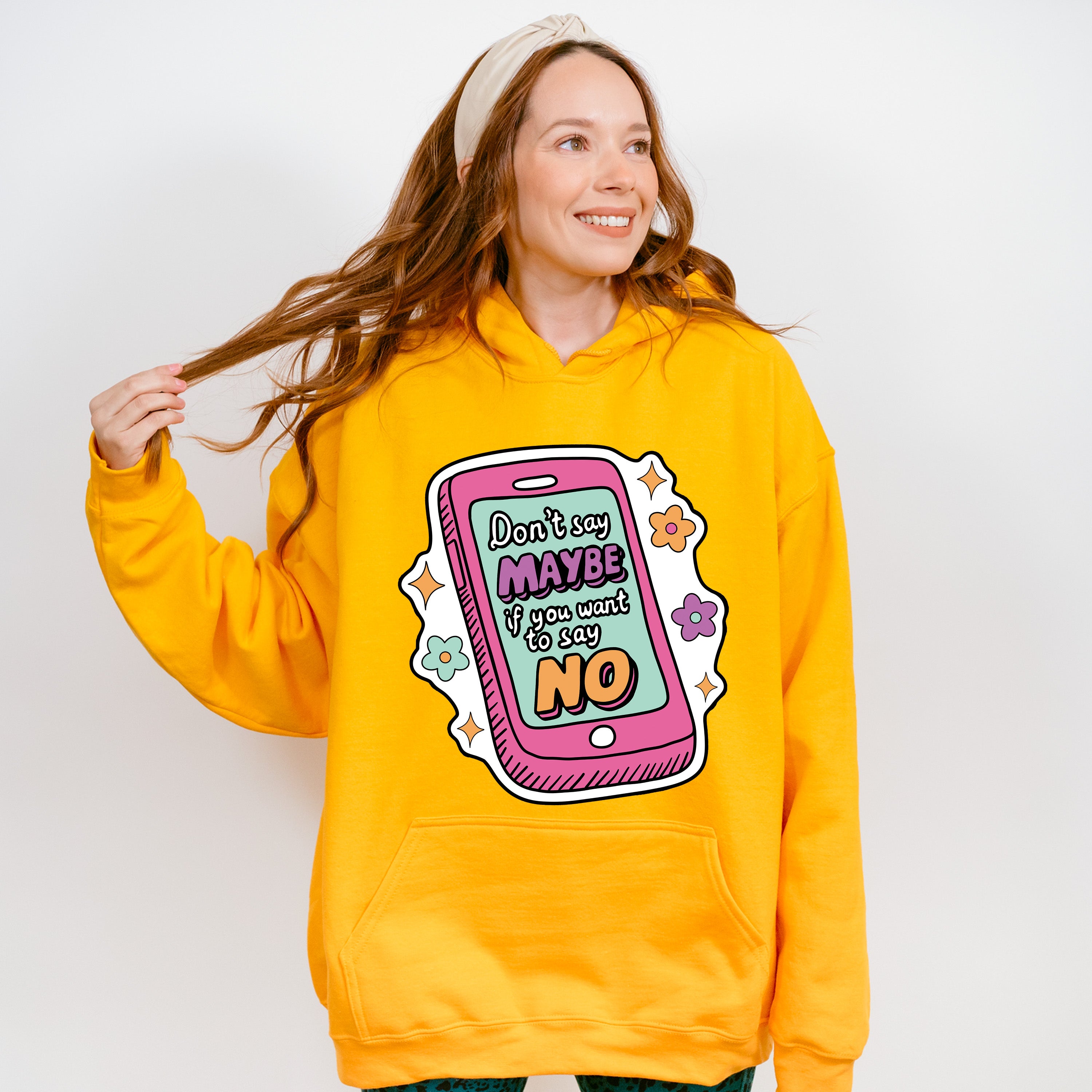 Don't Say Maybe If You Want To Say No - Mental Health Unisex Crewneck T-Shirt Sweatshirt Hoodie