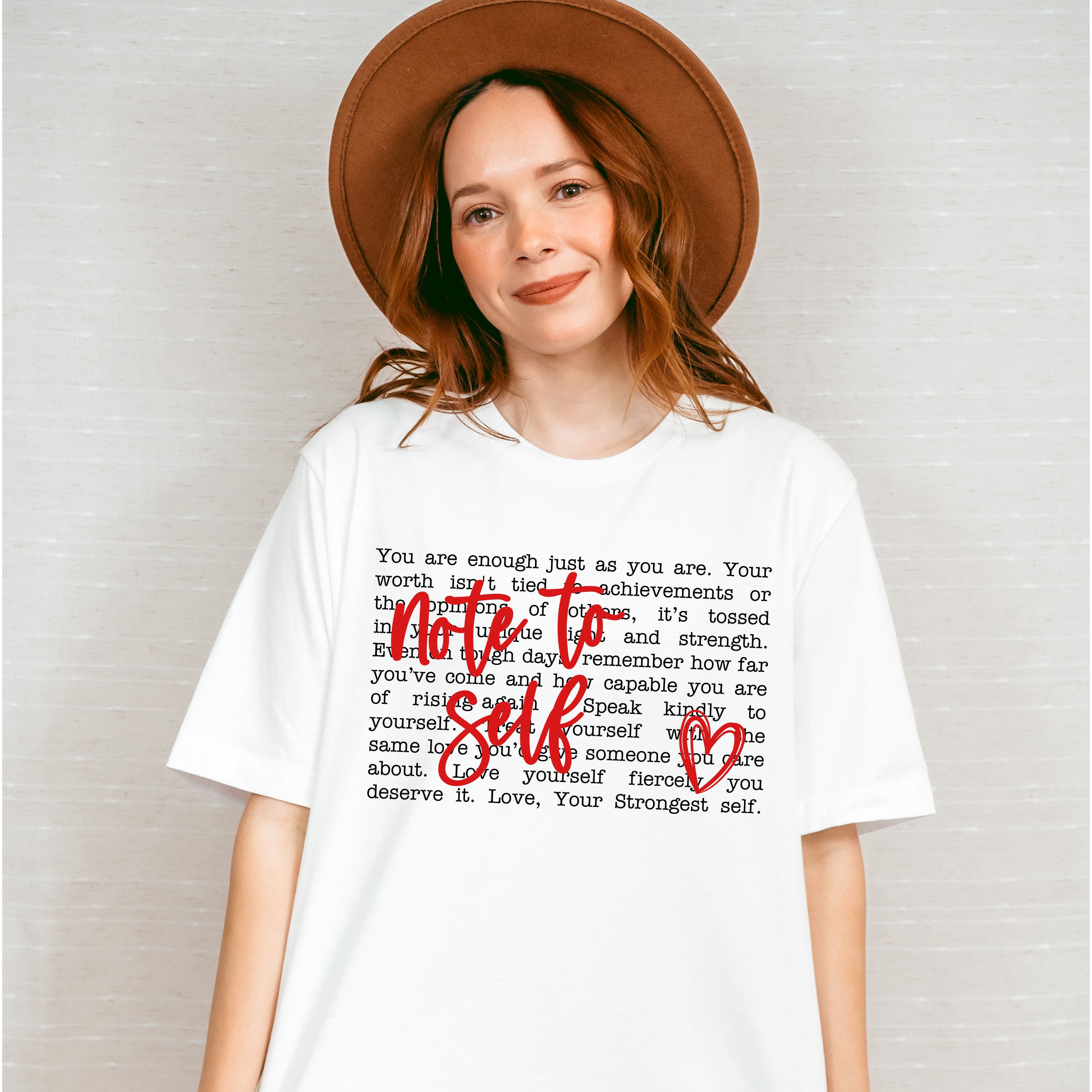 Note To Self - Mental Health Unisex Crewneck T-Shirt Sweatshirt Hoodie