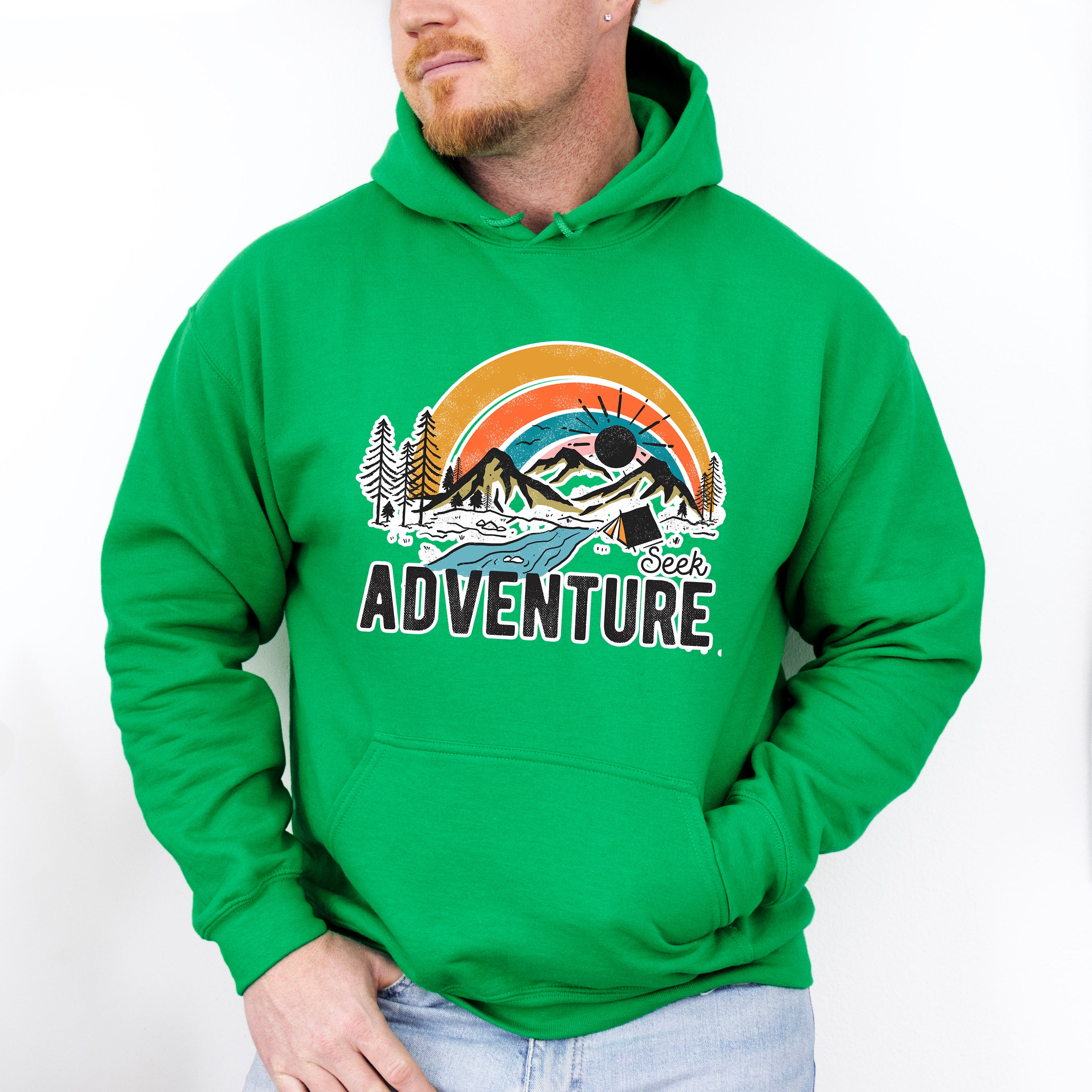 Seek Adventure Design - Outdoor Unisex Crewneck T-Shirt Sweatshirt Hoodie