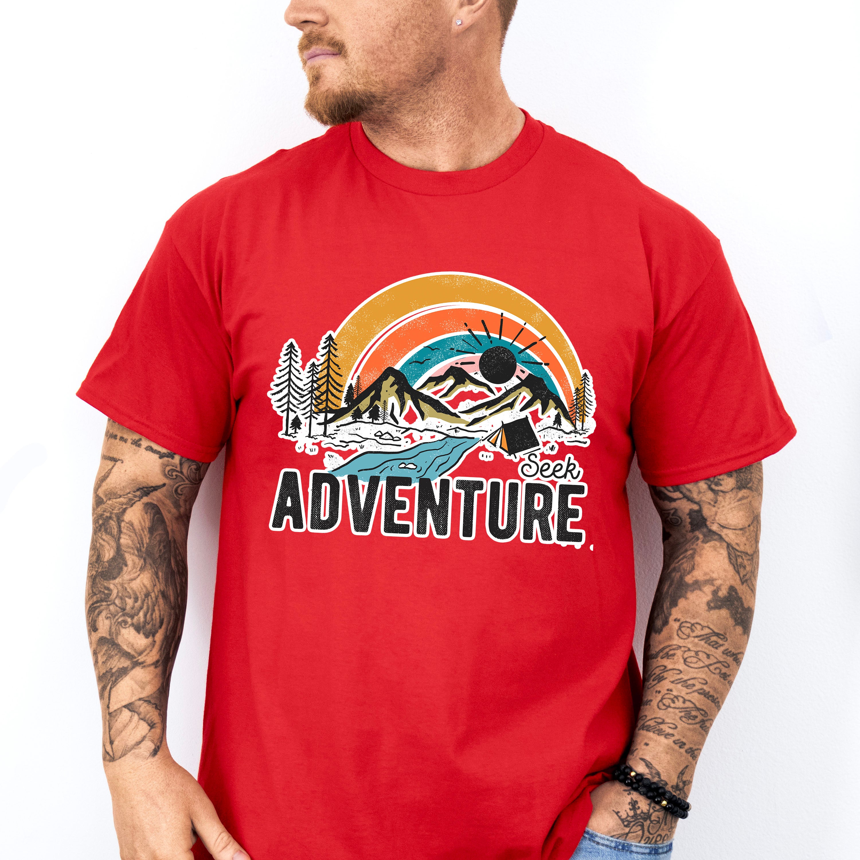 Seek Adventure Design - Outdoor Unisex Crewneck T-Shirt Sweatshirt Hoodie