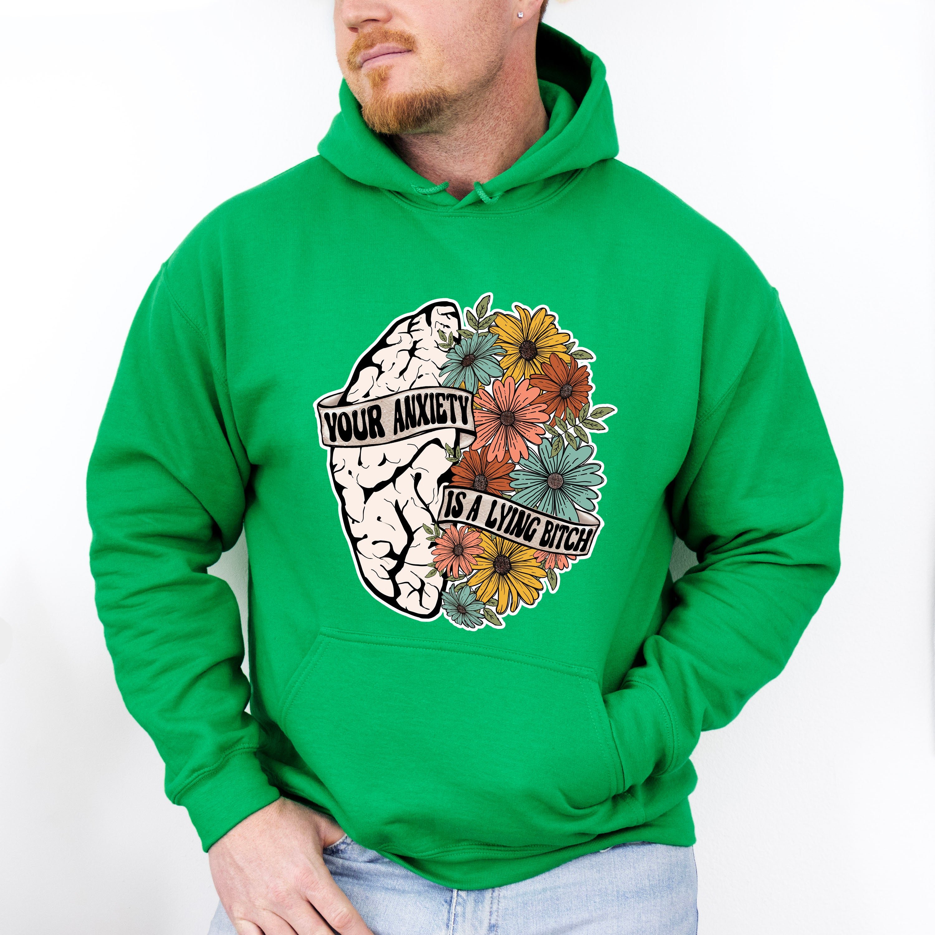 Your Anxiety Is A Lying Bitch - Mental Health Unisex Crewneck T-Shirt Sweatshirt Hoodie