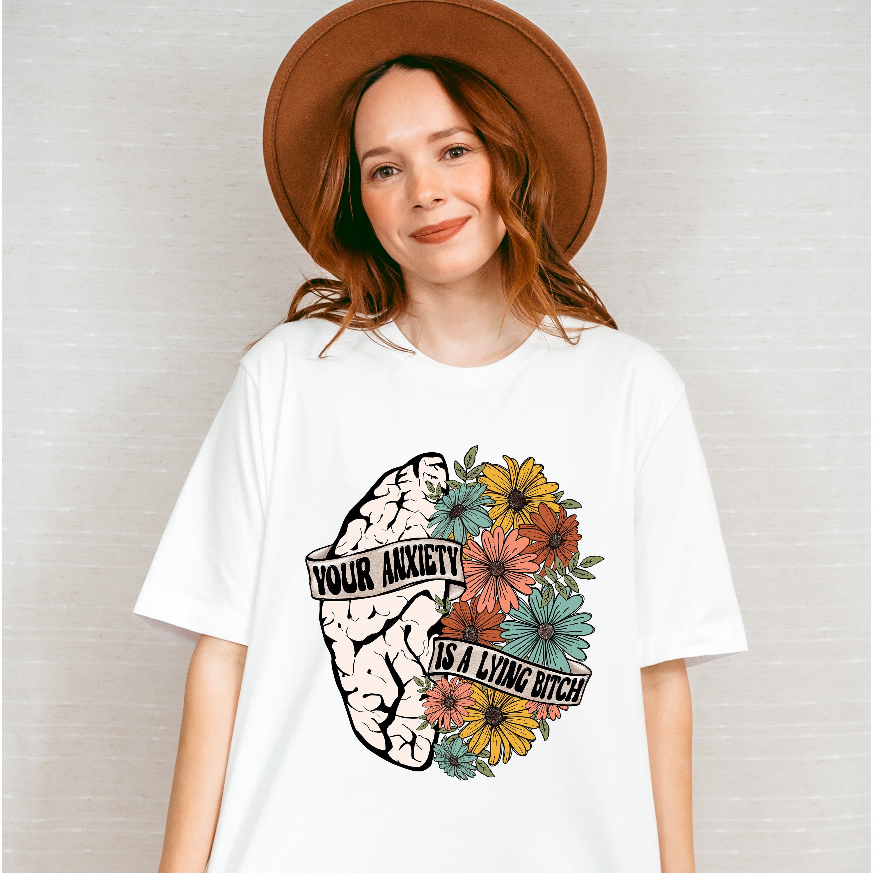 Your Anxiety Is A Lying Bitch - Mental Health Unisex Crewneck T-Shirt Sweatshirt Hoodie