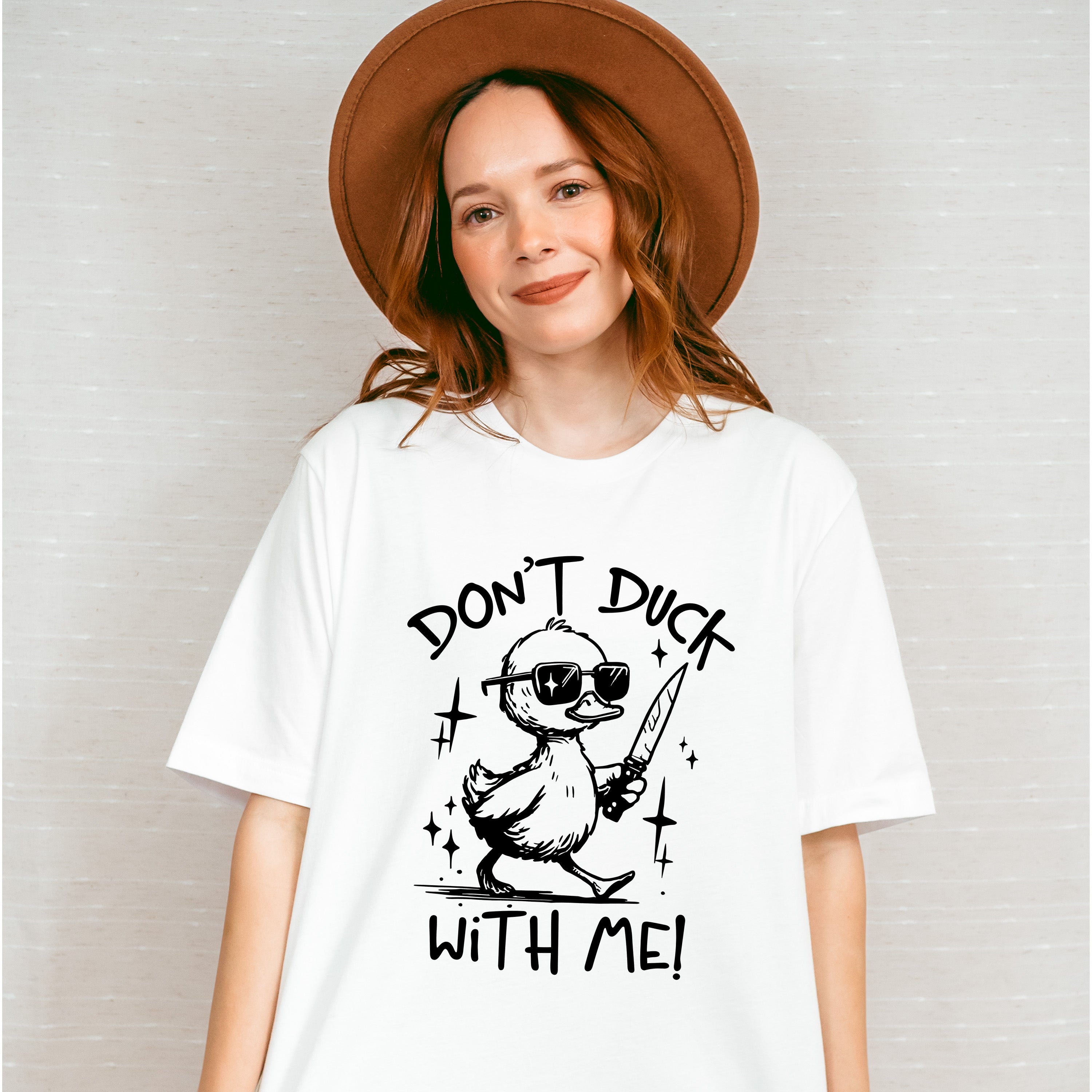 Don't Duck With Me - Funny Unisex Crewneck T-Shirt Sweatshirt Hoodie
