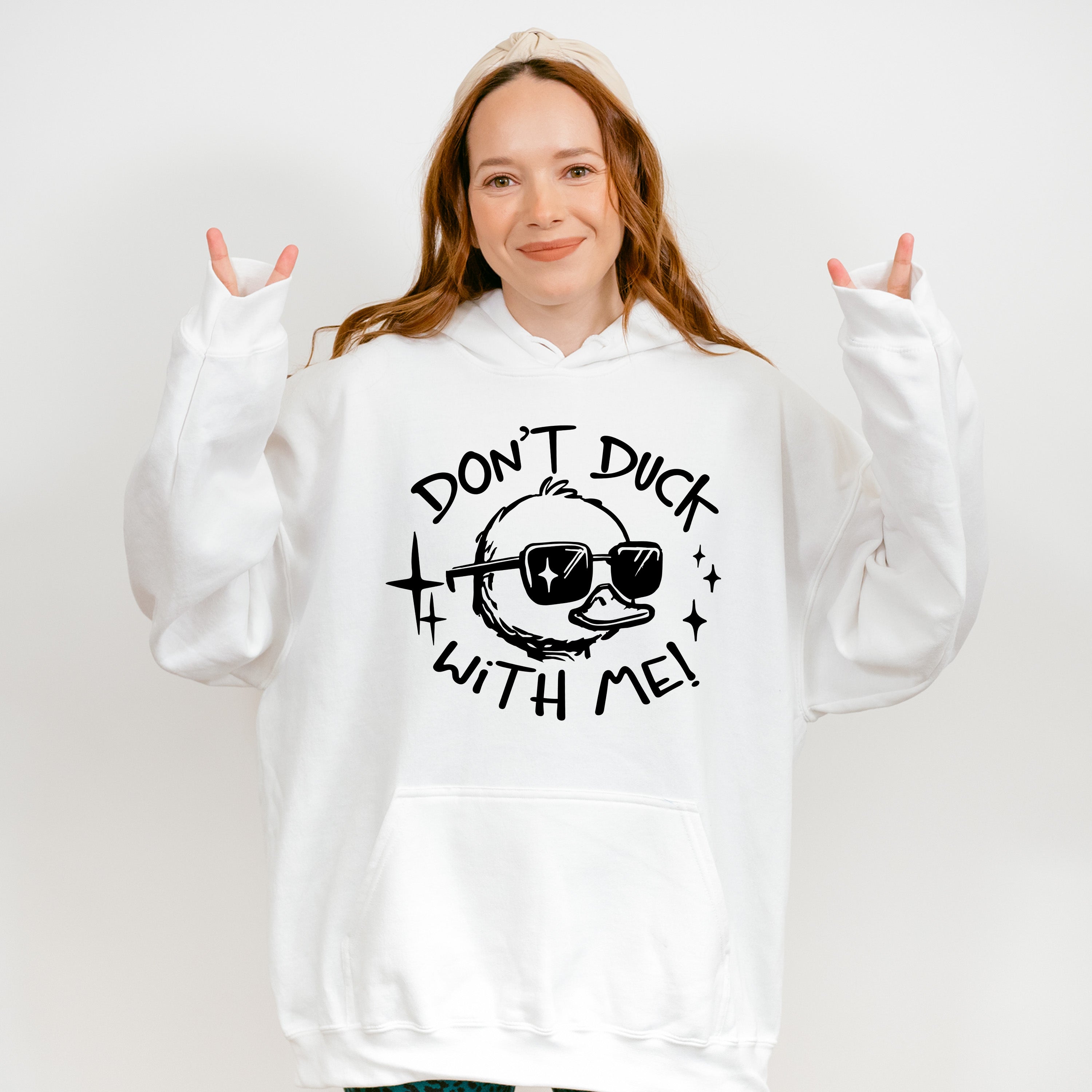 Don't Duck With Me Duckling Design - Funny Unisex Crewneck T-Shirt Sweatshirt Hoodie