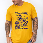 Strawberry Jams But My Glock Don't - Funny Unisex Crewneck T-Shirt Sweatshirt Hoodie