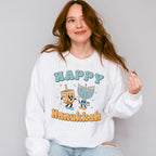 Happy Hanukkah Candlestick - Hanukkah Unisex Crewneck T-Shirt Sweatshirt Hoodie