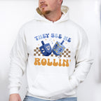 They See Me Rollin' - Hanukkah Unisex Crewneck T-Shirt Sweatshirt Hoodie