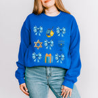 Ribbons & Star Of David - Hanukkah Unisex Crewneck T-Shirt Sweatshirt Hoodie