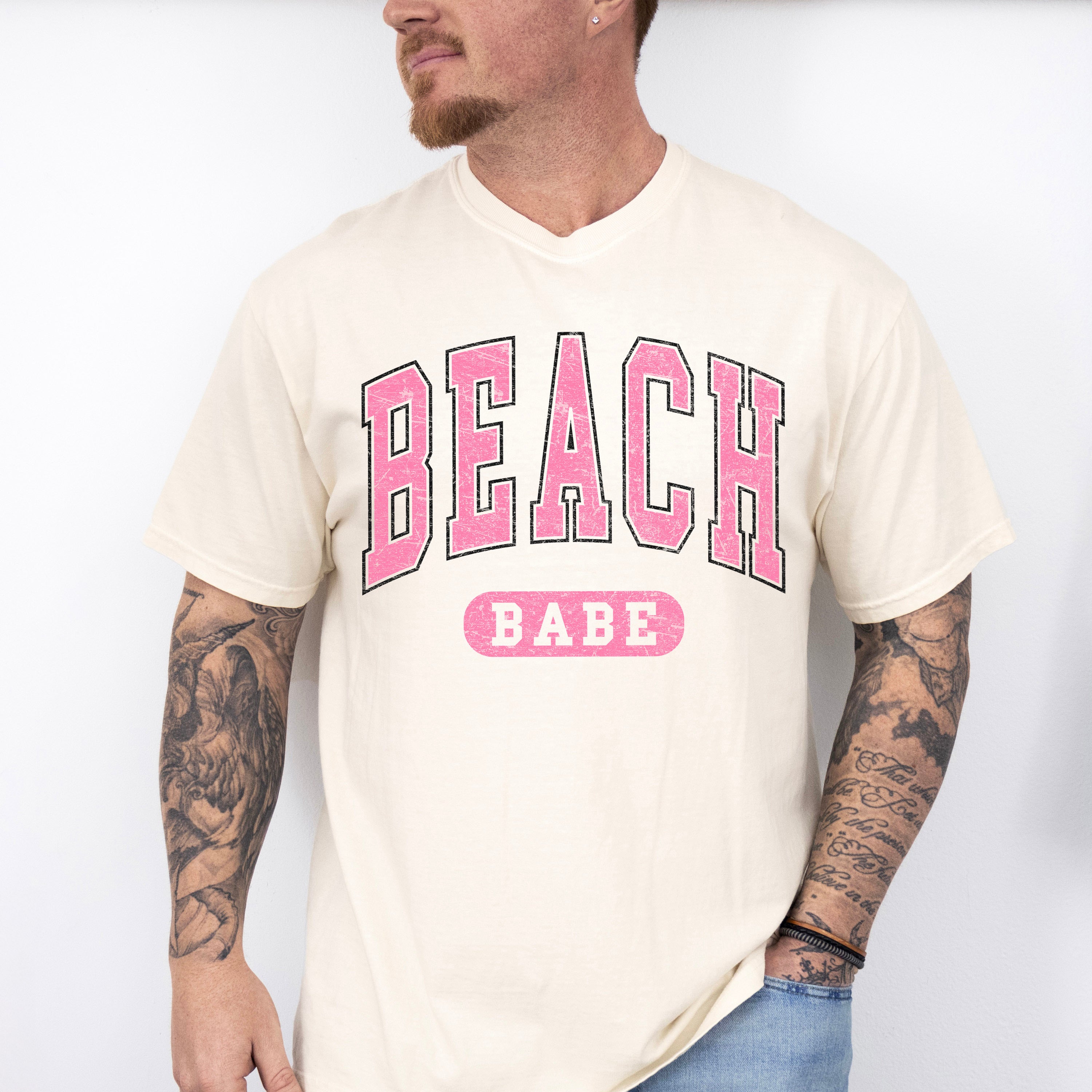Beach Babe Design - Summer Theme Unisex Crewneck T-Shirt Sweatshirt Hoodie