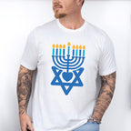 Candles Star Heart - Hanukkah Unisex Crewneck T-Shirt Sweatshirt Hoodie