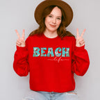 Beach Life Design - Summer Theme Unisex Crewneck T-Shirt Sweatshirt Hoodie
