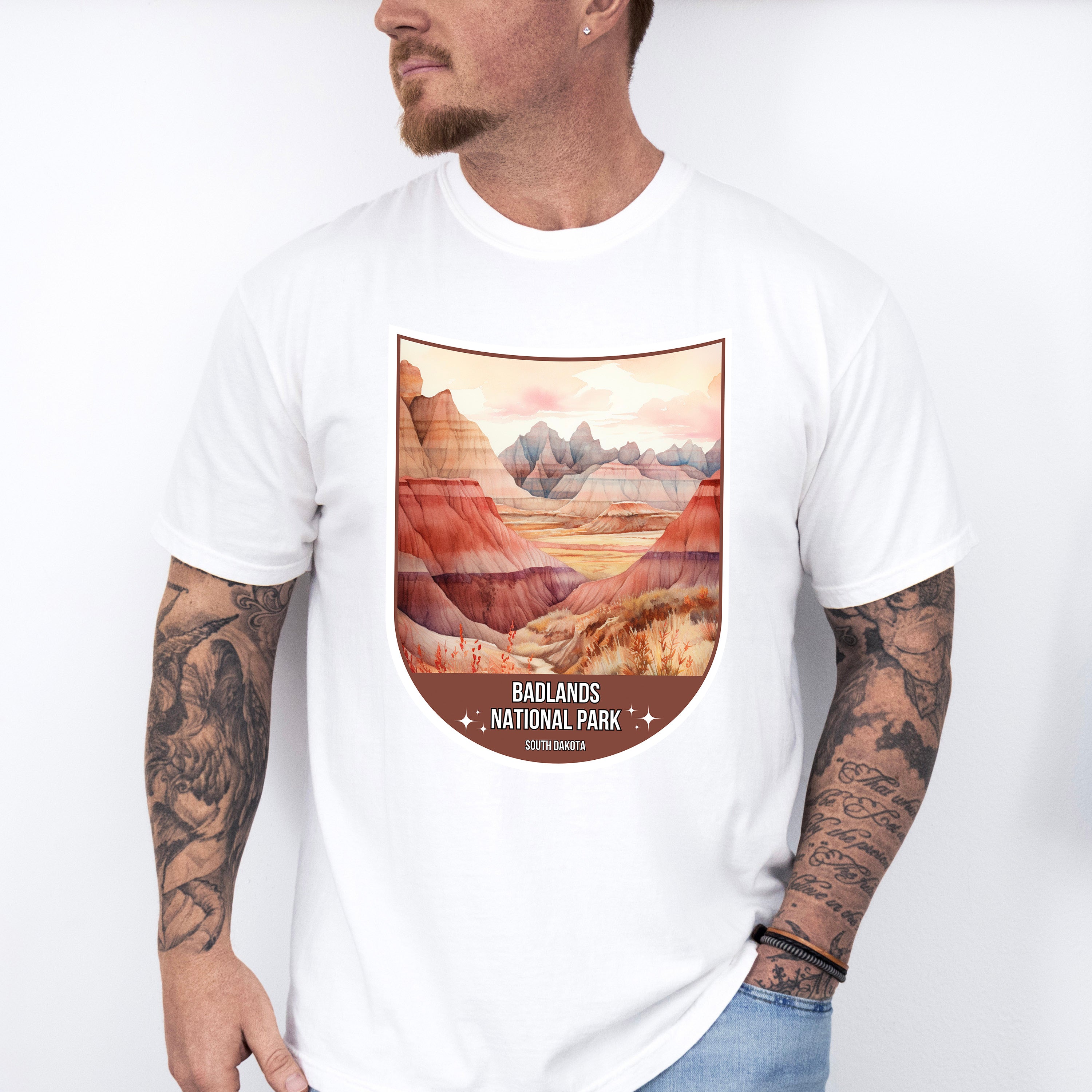 Badlands National Park South Dakota - National Parks Unisex Crewneck T-Shirt Sweatshirt Hoodie