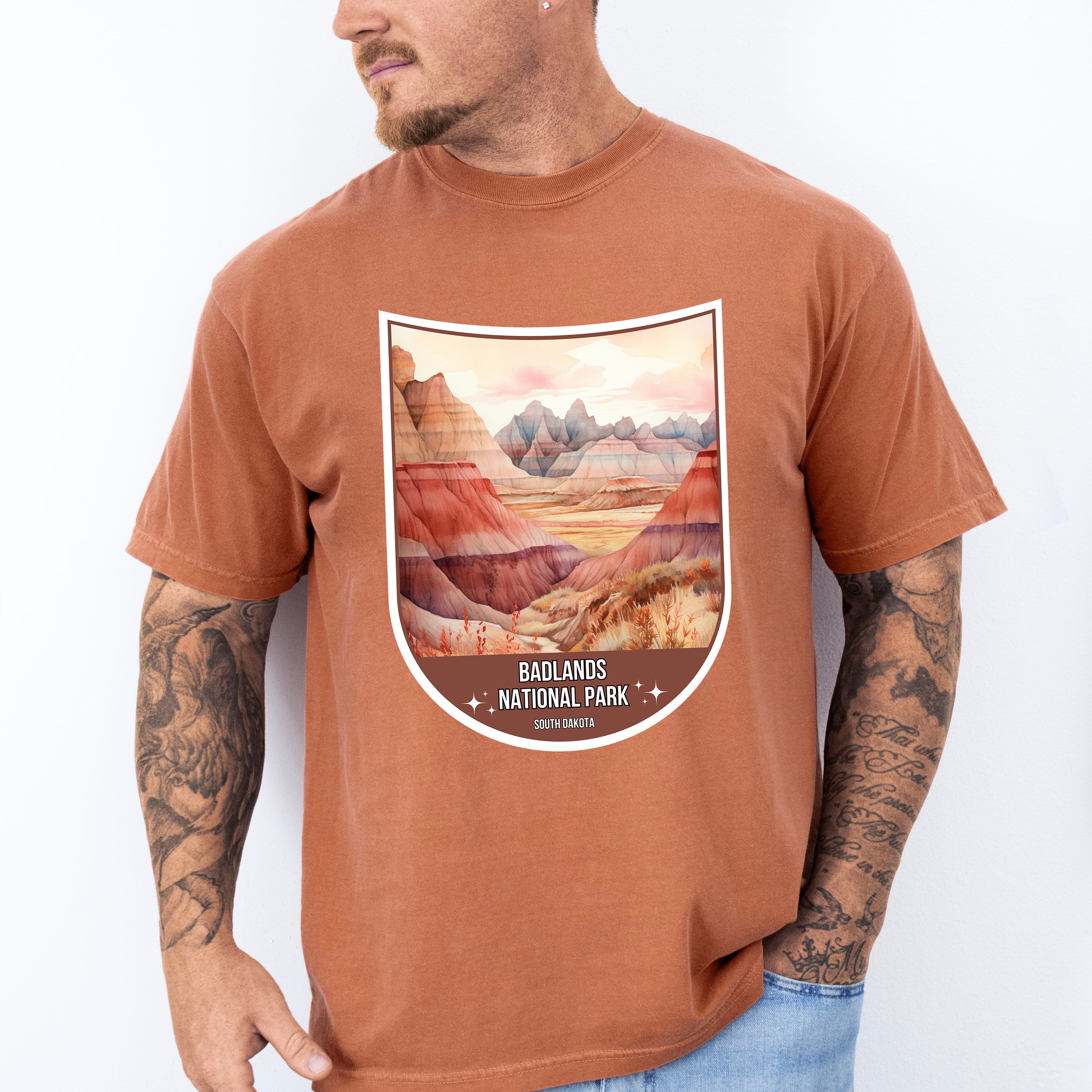 Badlands National Park South Dakota - National Parks Unisex Crewneck T-Shirt Sweatshirt Hoodie