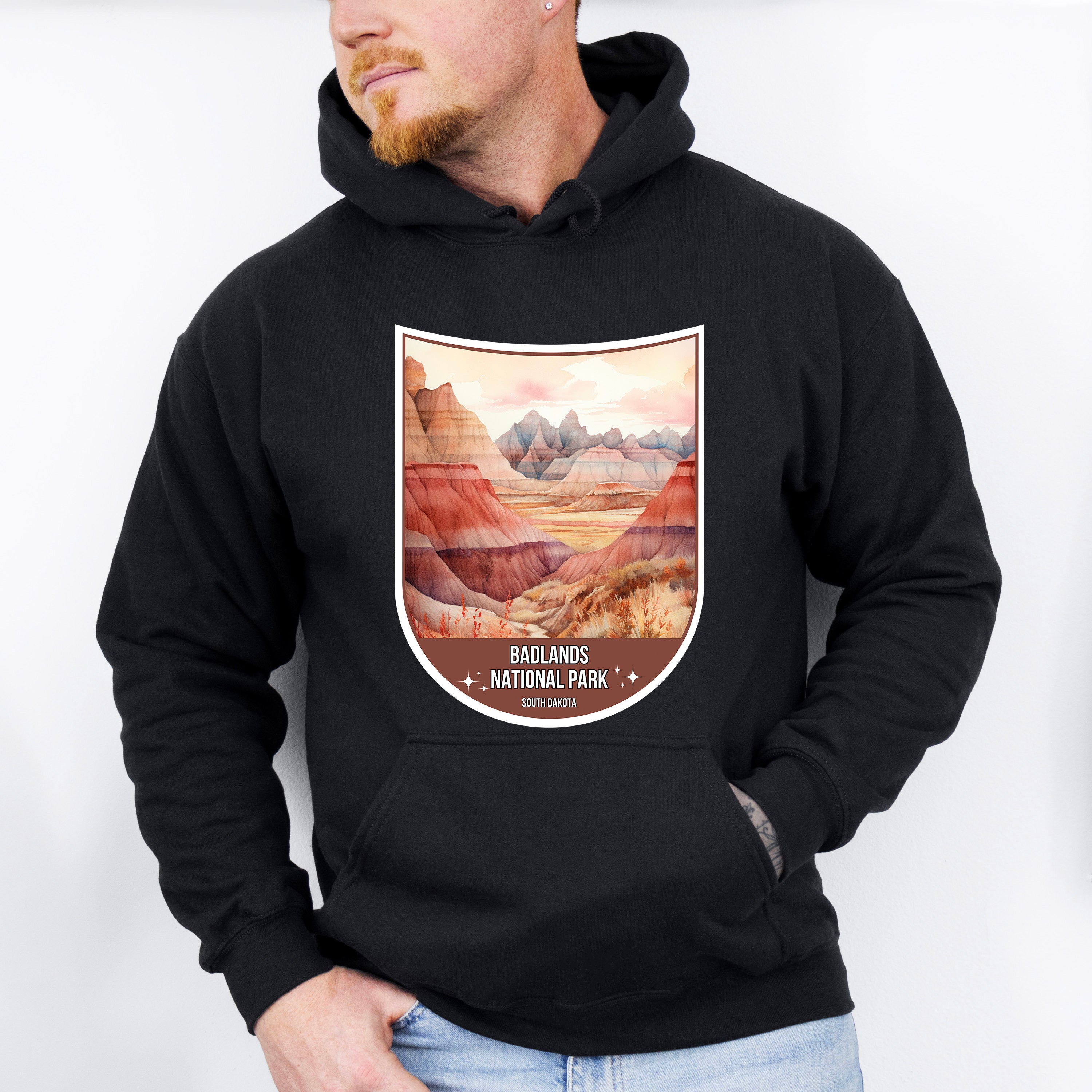 Badlands National Park South Dakota - National Parks Unisex Crewneck T-Shirt Sweatshirt Hoodie