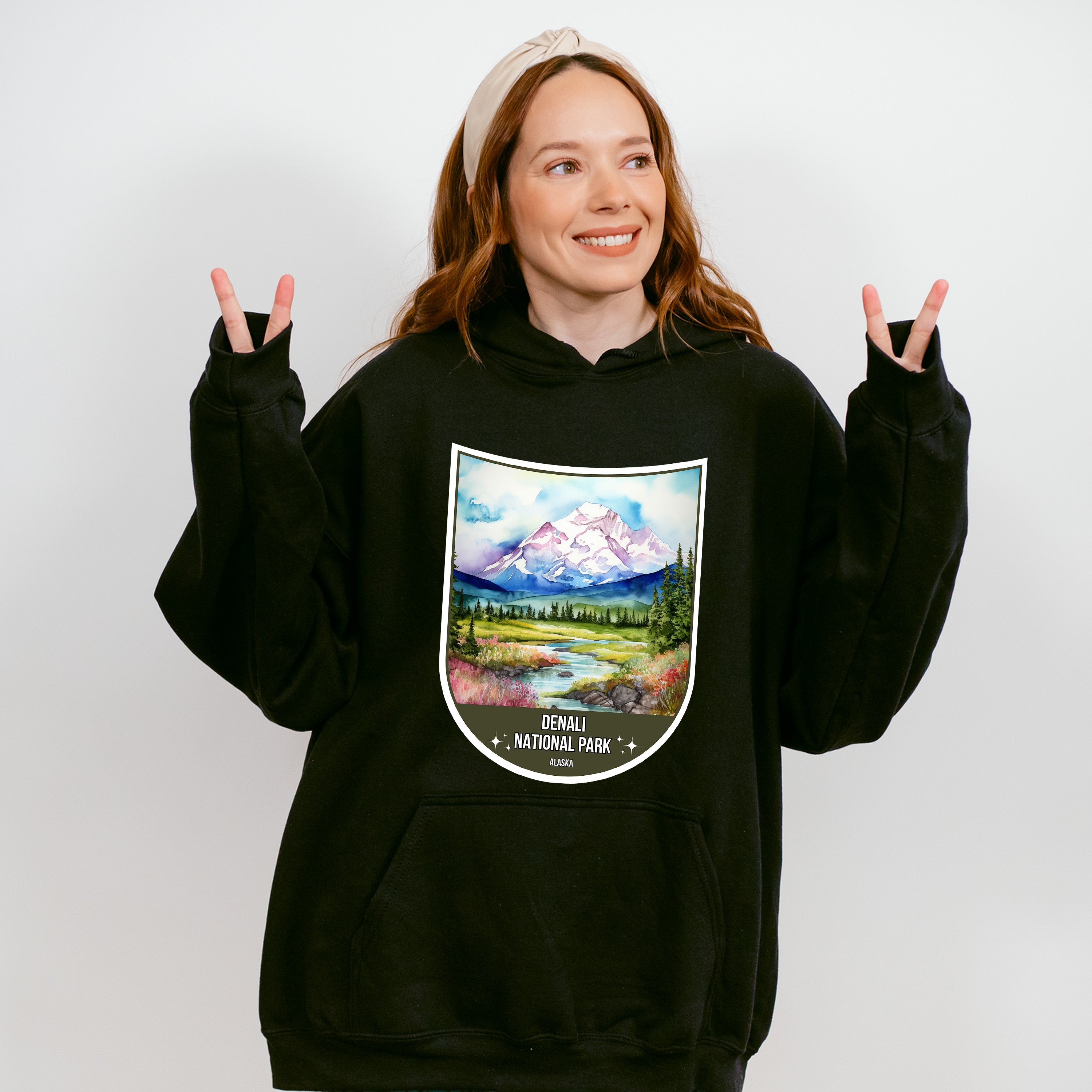 Denali National Park Alaska - National Parks Unisex Crewneck T-Shirt Sweatshirt Hoodie