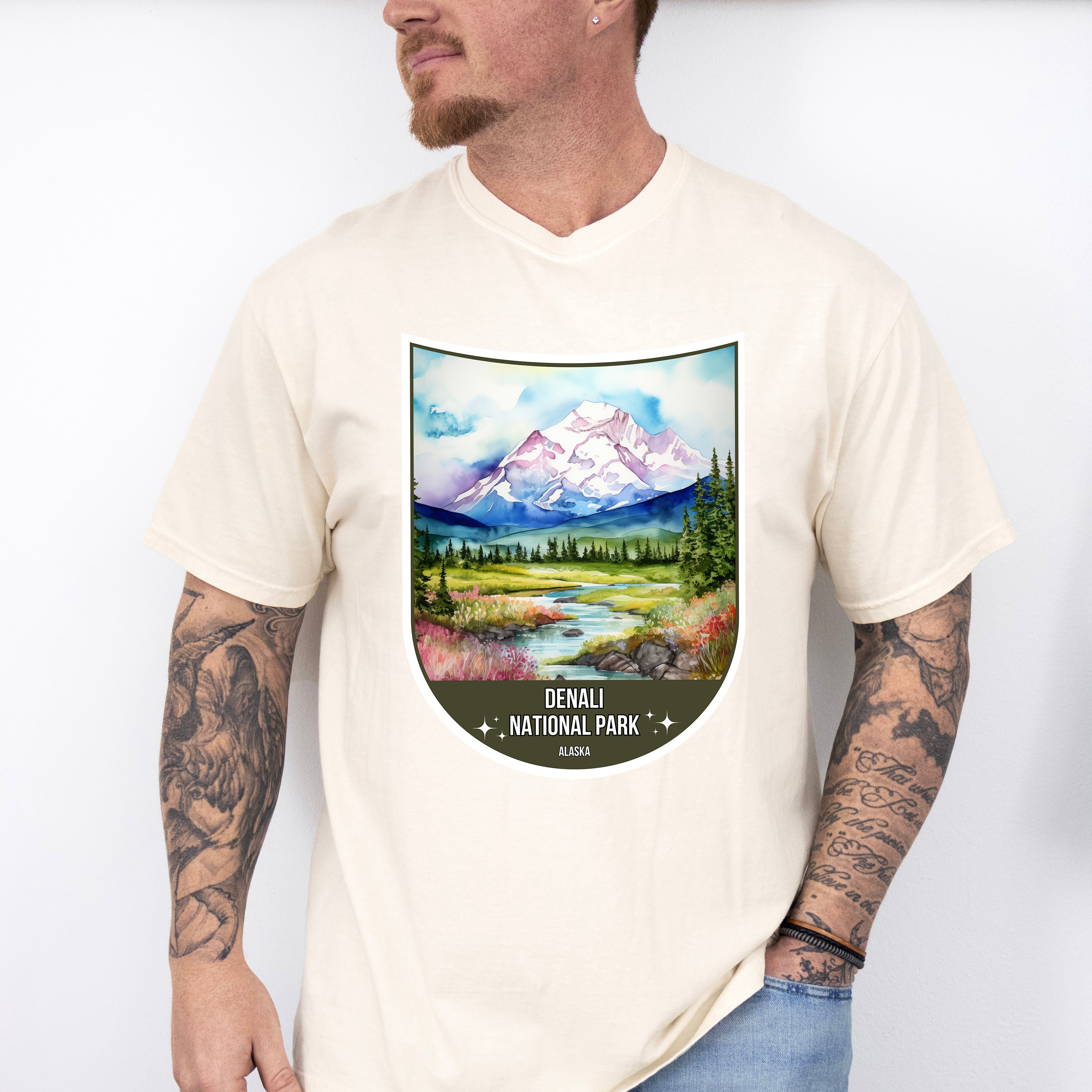 Denali National Park Alaska - National Parks Unisex Crewneck T-Shirt Sweatshirt Hoodie