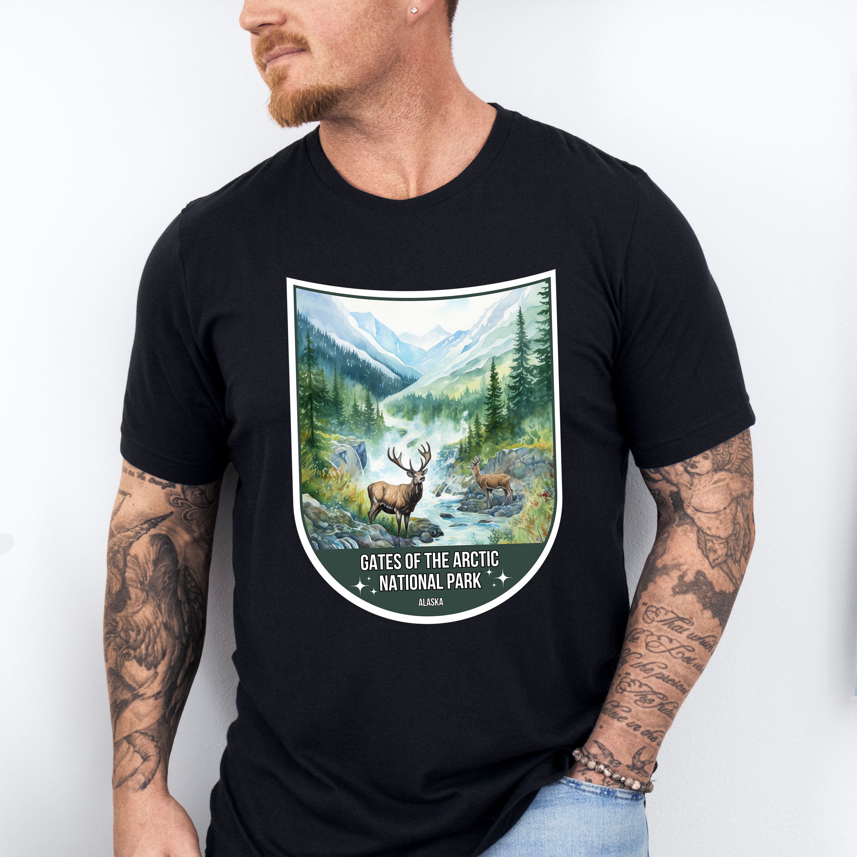 Gates Of The Arctic National Park Alaska - National Parks Unisex Crewneck T-Shirt Sweatshirt Hoodie