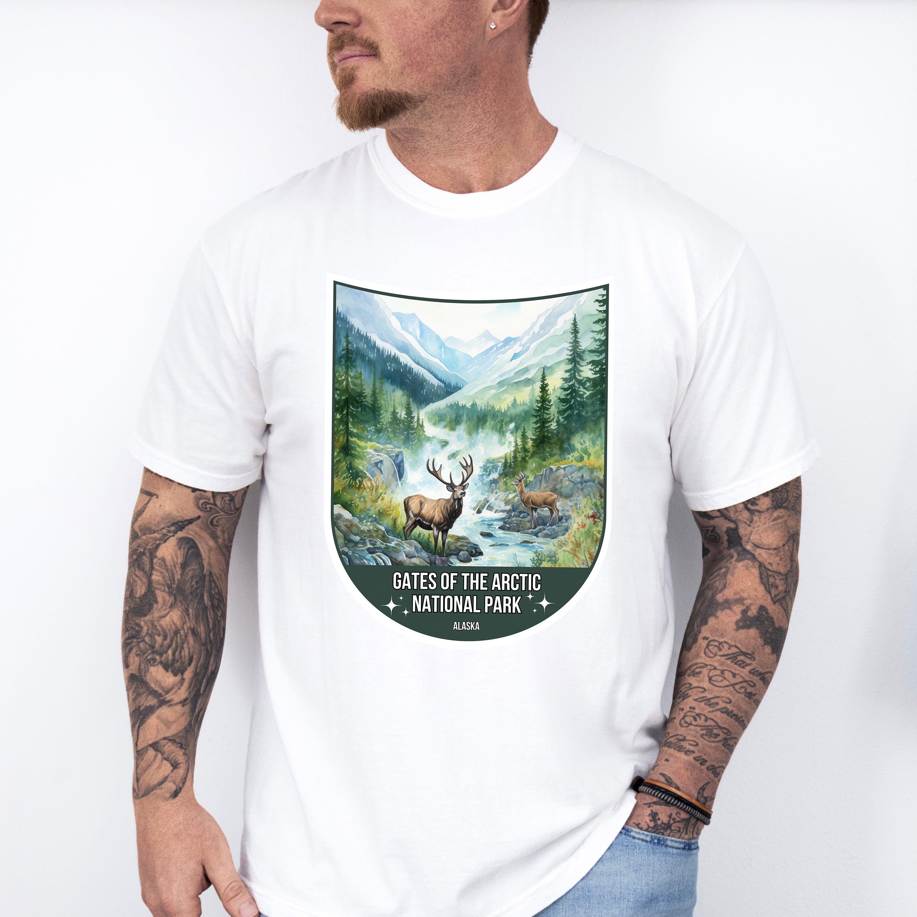 Gates Of The Arctic National Park Alaska - National Parks Unisex Crewneck T-Shirt Sweatshirt Hoodie