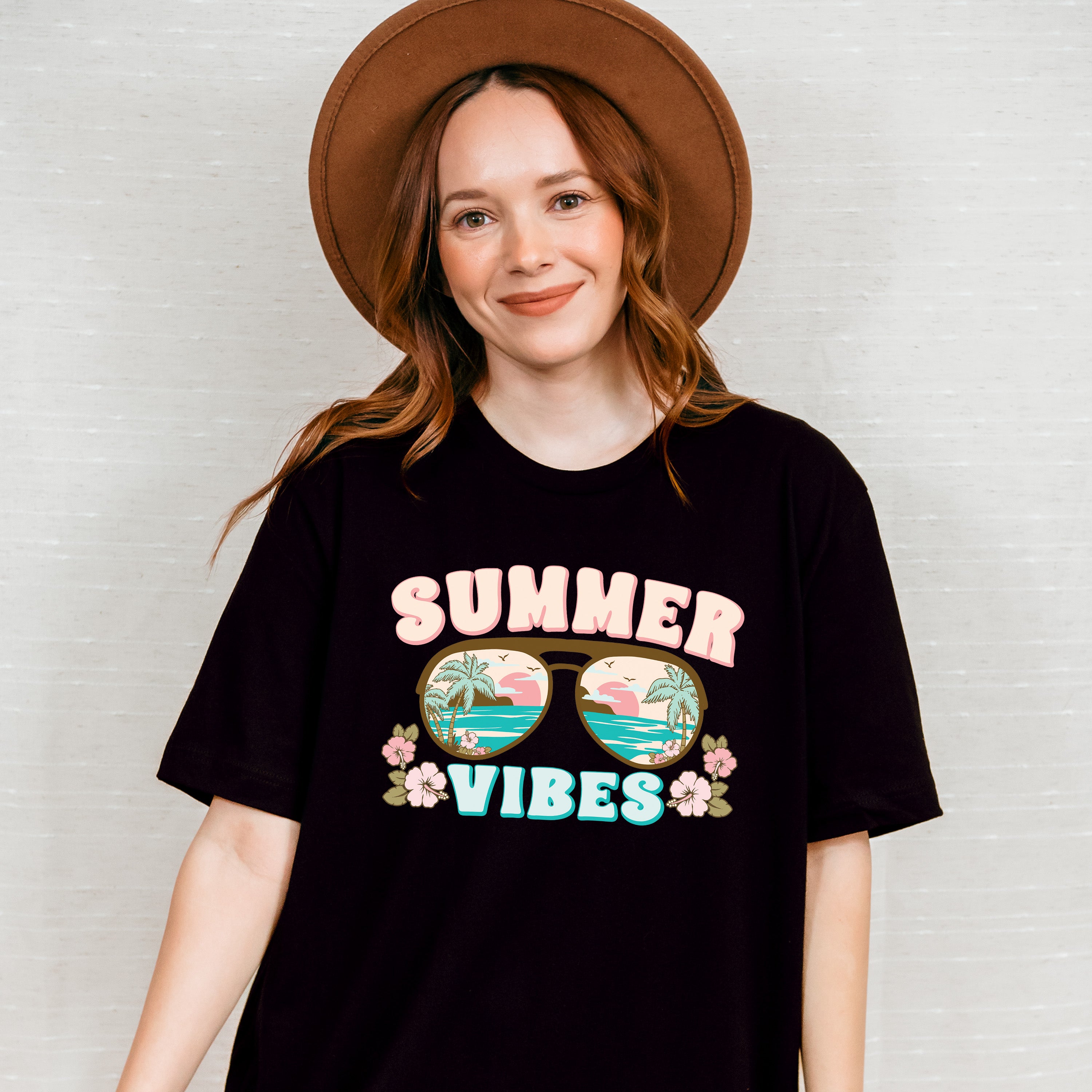 Summer Vibes Design - Summer Theme Unisex Crewneck T-Shirt Sweatshirt Hoodie