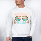 Summer Vibes Design - Summer Theme Unisex Crewneck T-Shirt Sweatshirt Hoodie