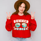 Summer Vibes Design - Summer Theme Unisex Crewneck T-Shirt Sweatshirt Hoodie