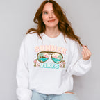 Summer Vibes Design - Summer Theme Unisex Crewneck T-Shirt Sweatshirt Hoodie