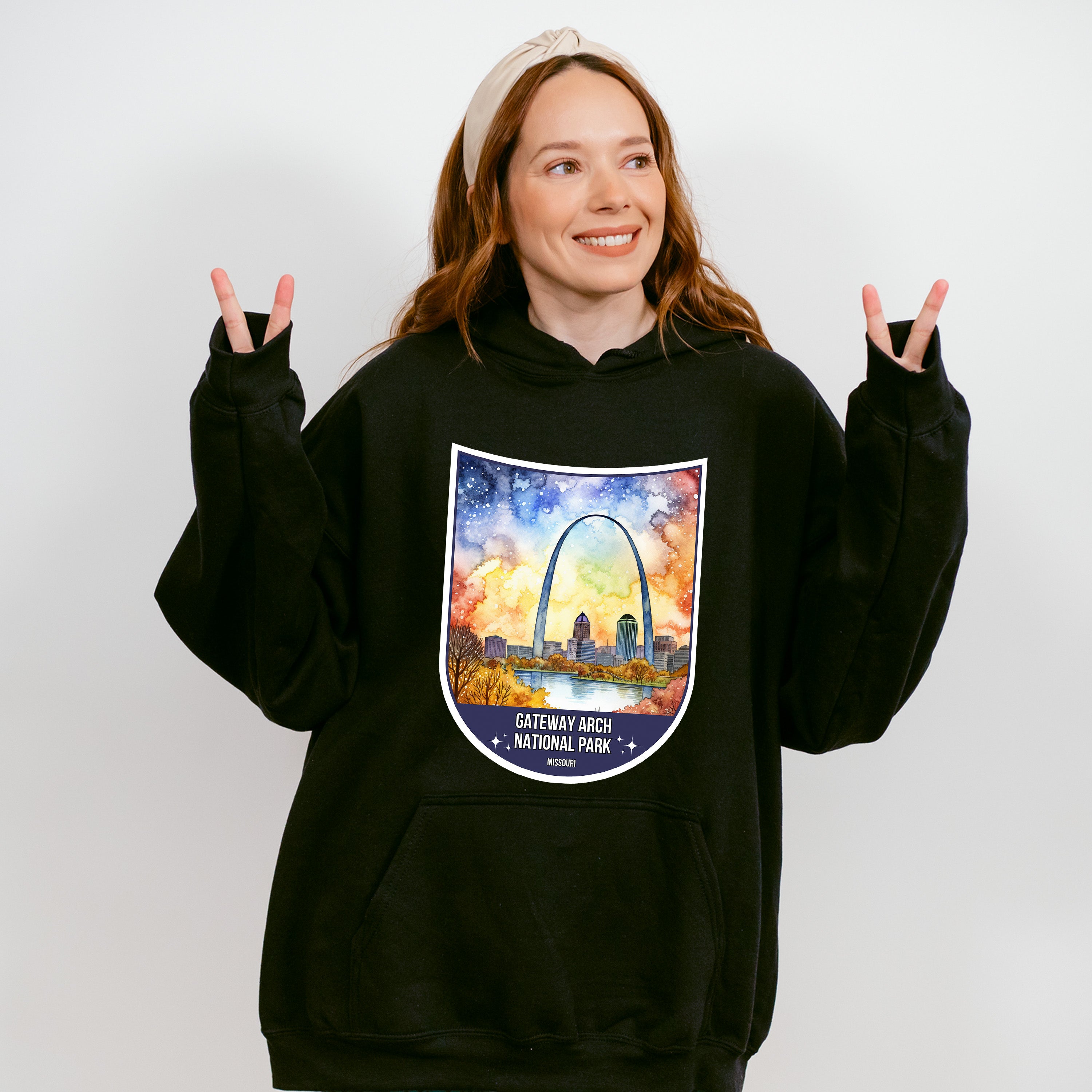 Gateway Arch National Park Missouri - National Parks Unisex Crewneck T-Shirt Sweatshirt Hoodie