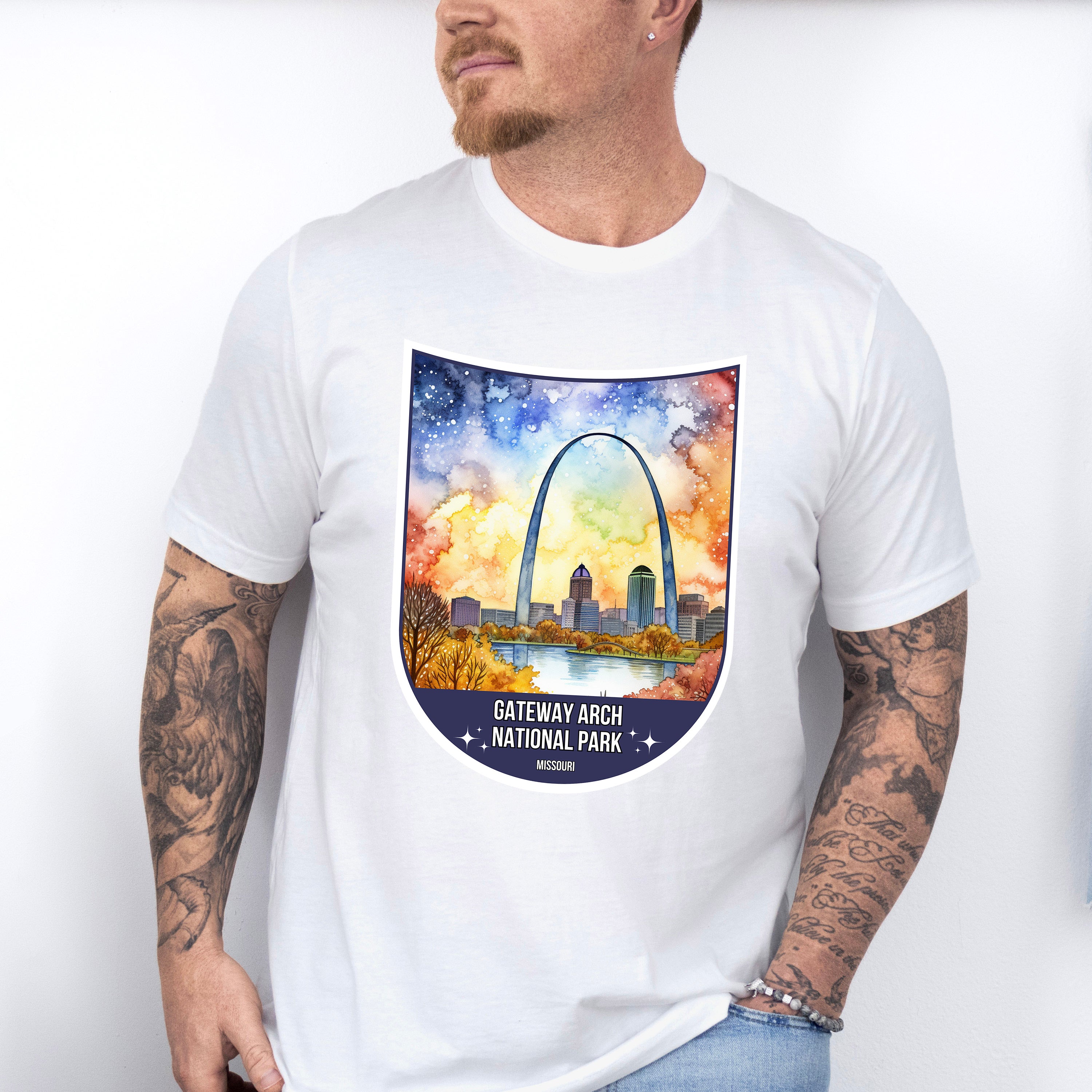 Gateway Arch National Park Missouri - National Parks Unisex Crewneck T-Shirt Sweatshirt Hoodie