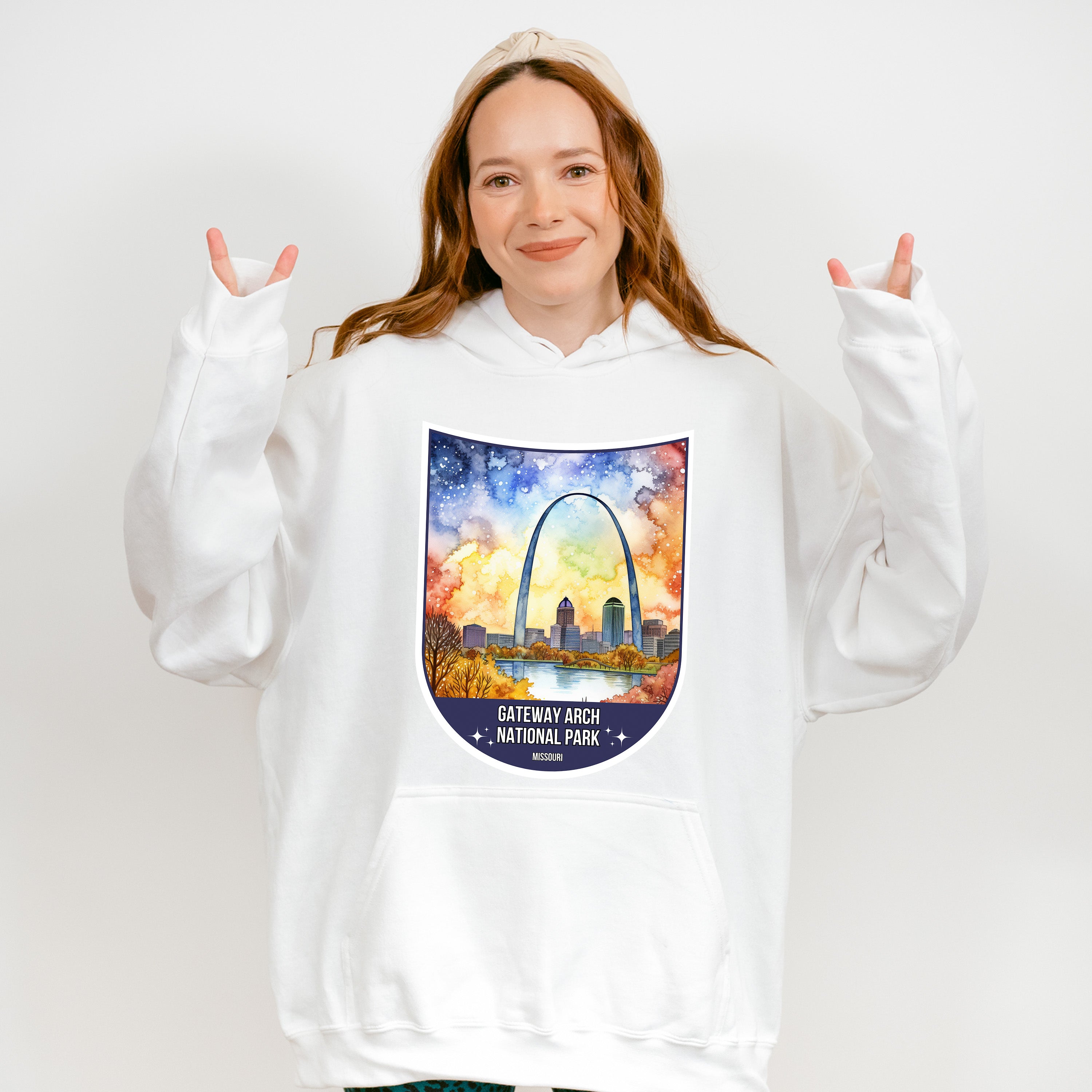 Gateway Arch National Park Missouri - National Parks Unisex Crewneck T-Shirt Sweatshirt Hoodie