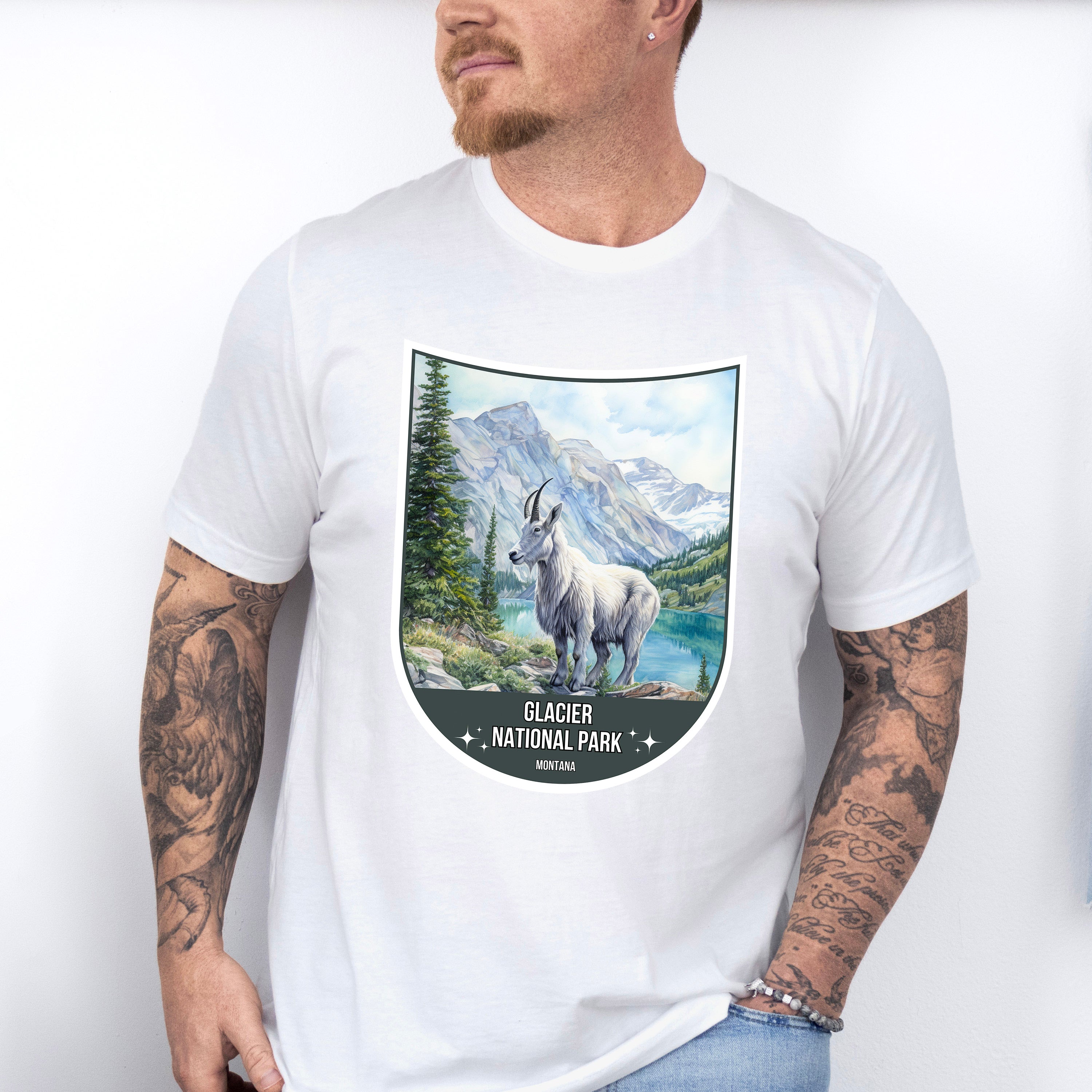 Glacier National Park Montana - National Parks Unisex Crewneck T-Shirt Sweatshirt Hoodie