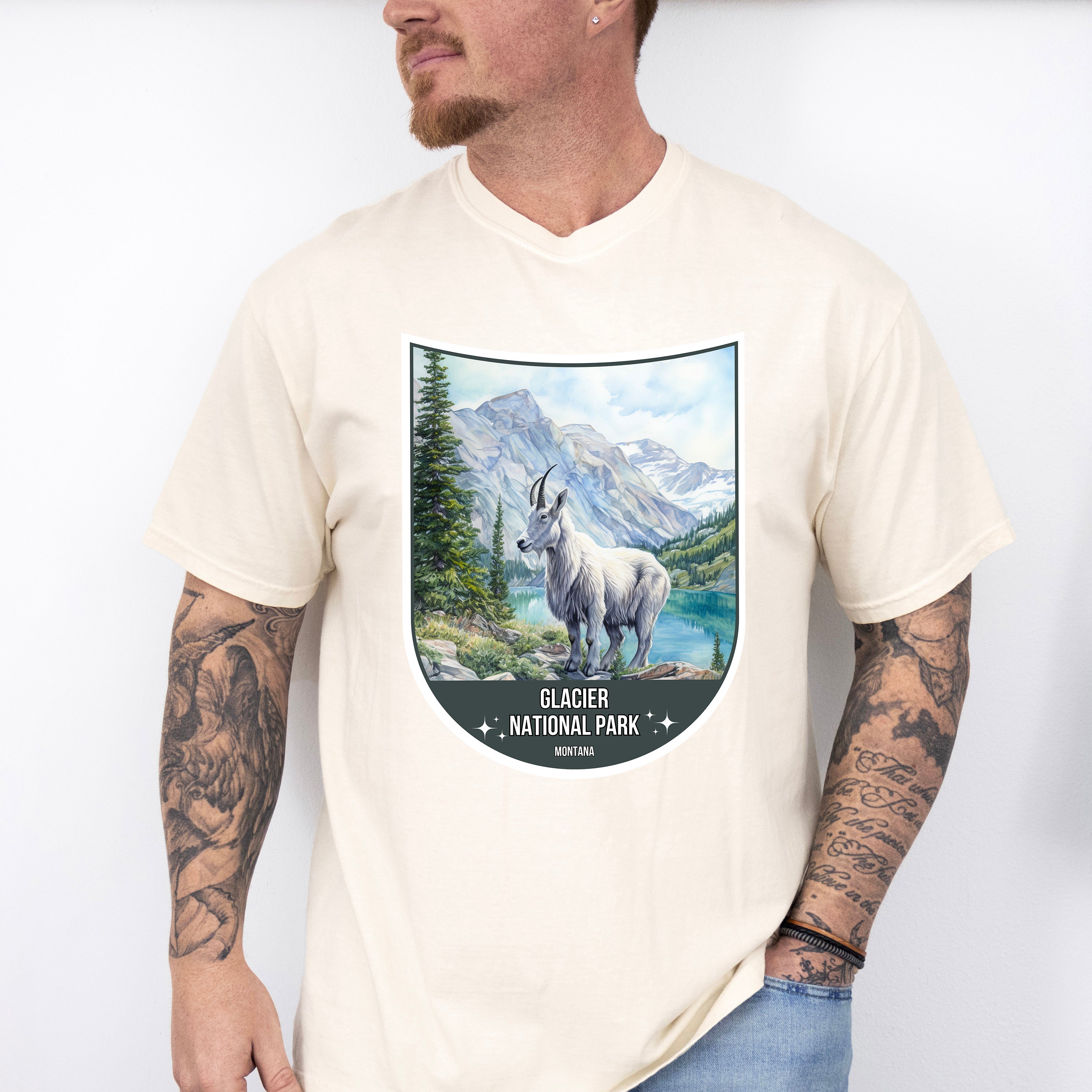Glacier National Park Montana - National Parks Unisex Crewneck T-Shirt Sweatshirt Hoodie
