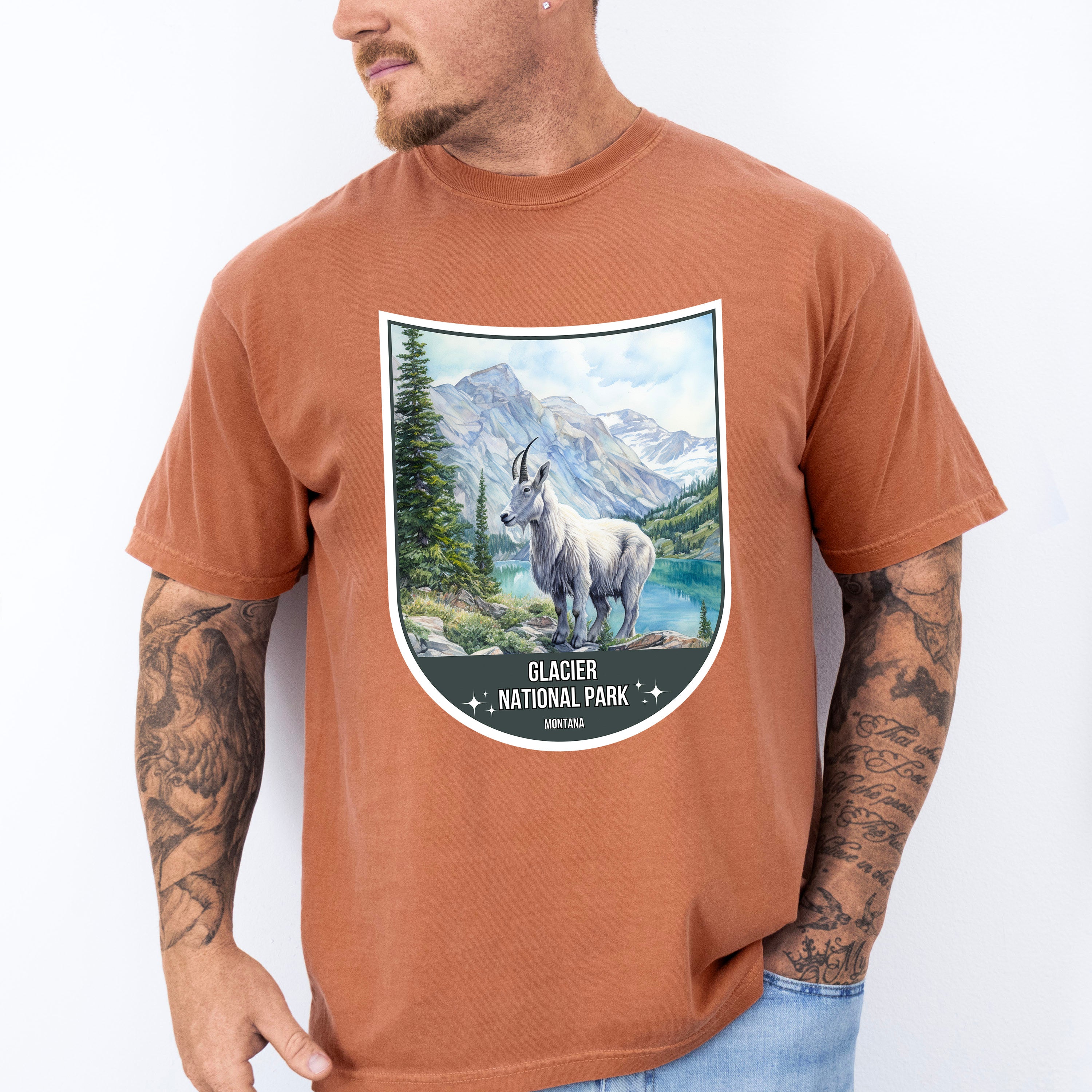 Glacier National Park Montana - National Parks Unisex Crewneck T-Shirt Sweatshirt Hoodie