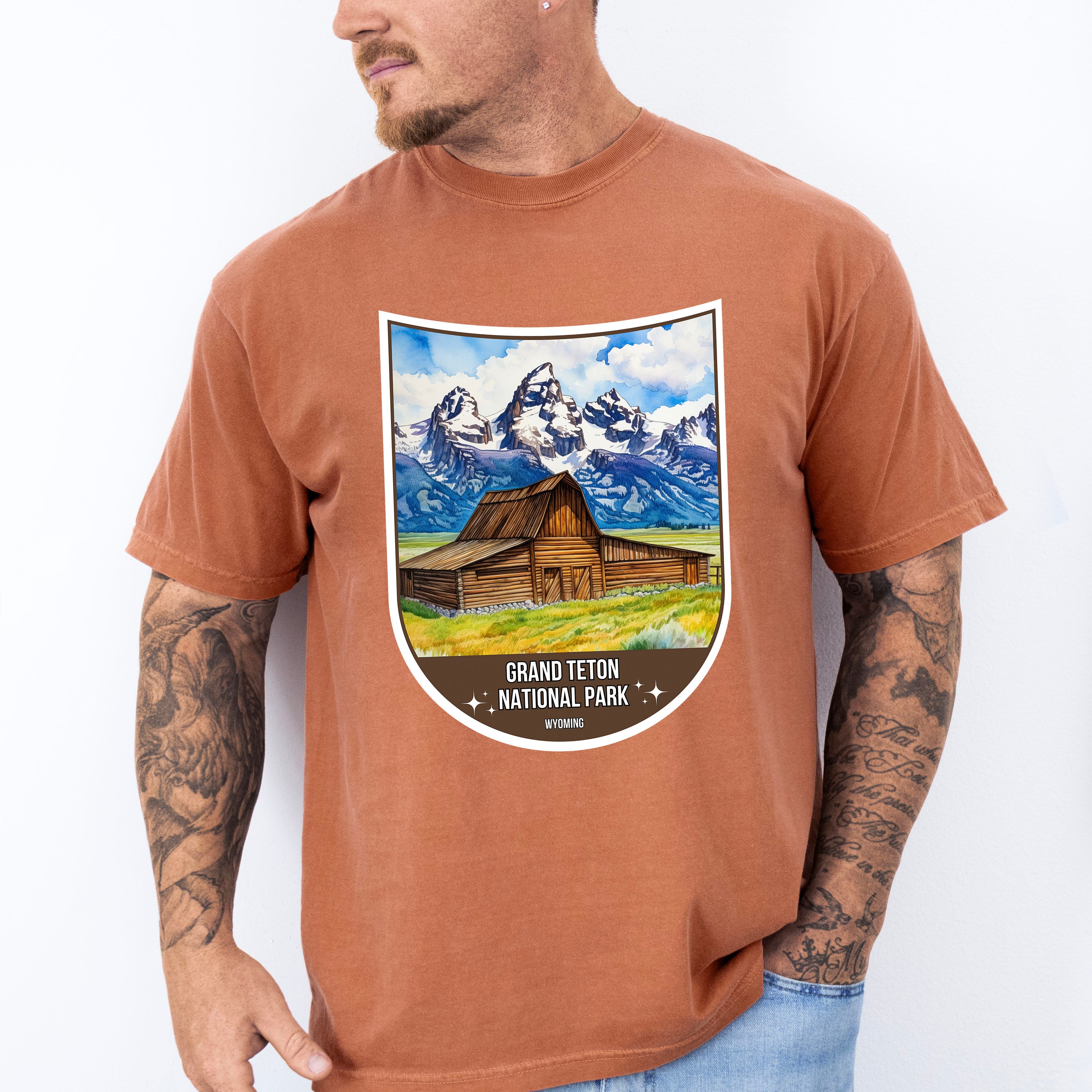 Grand Teton National Park Wyoming - National Parks Unisex Crewneck T-Shirt Sweatshirt Hoodie