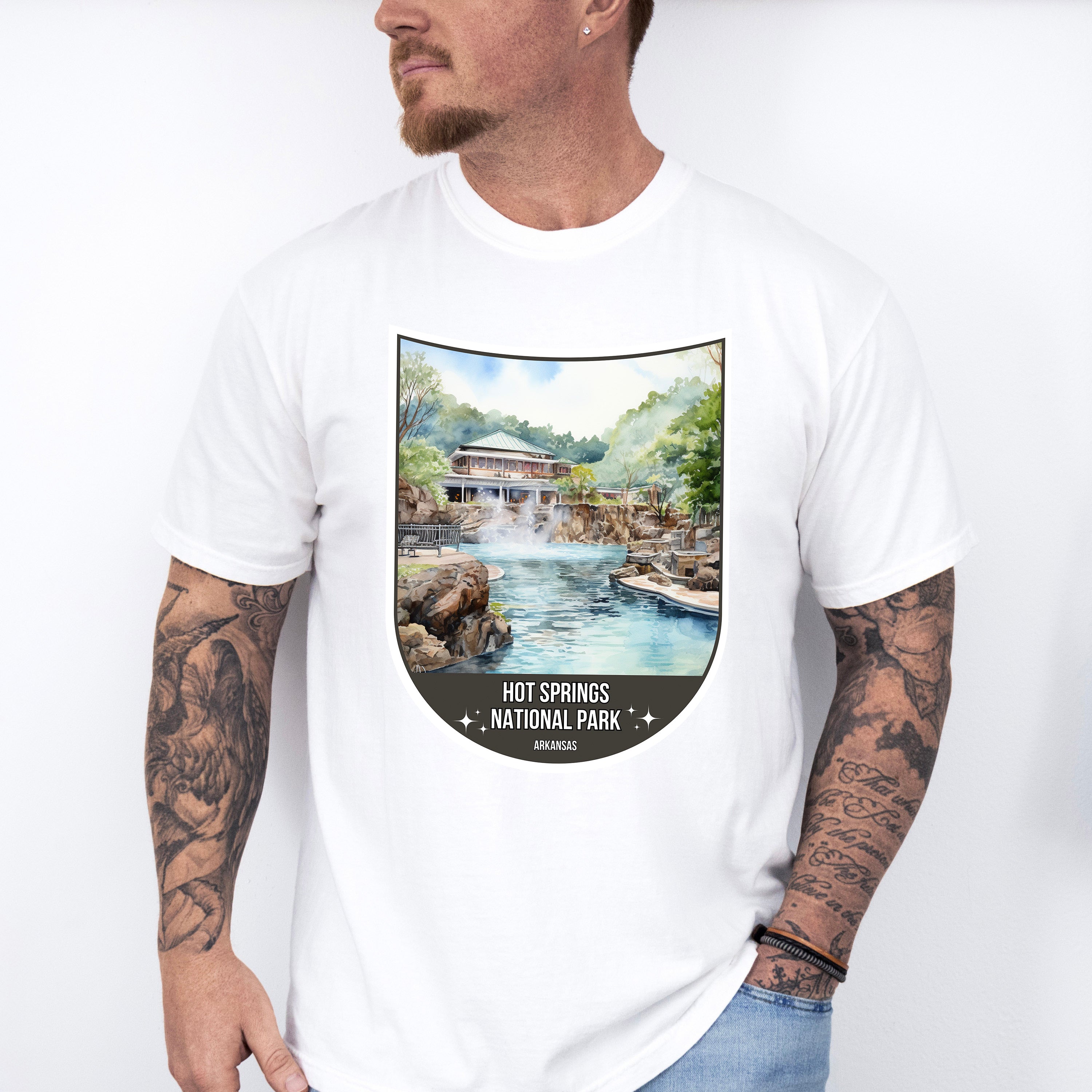 Hot Springs National Park Arkansas - National Parks Unisex Crewneck T-Shirt Sweatshirt Hoodie